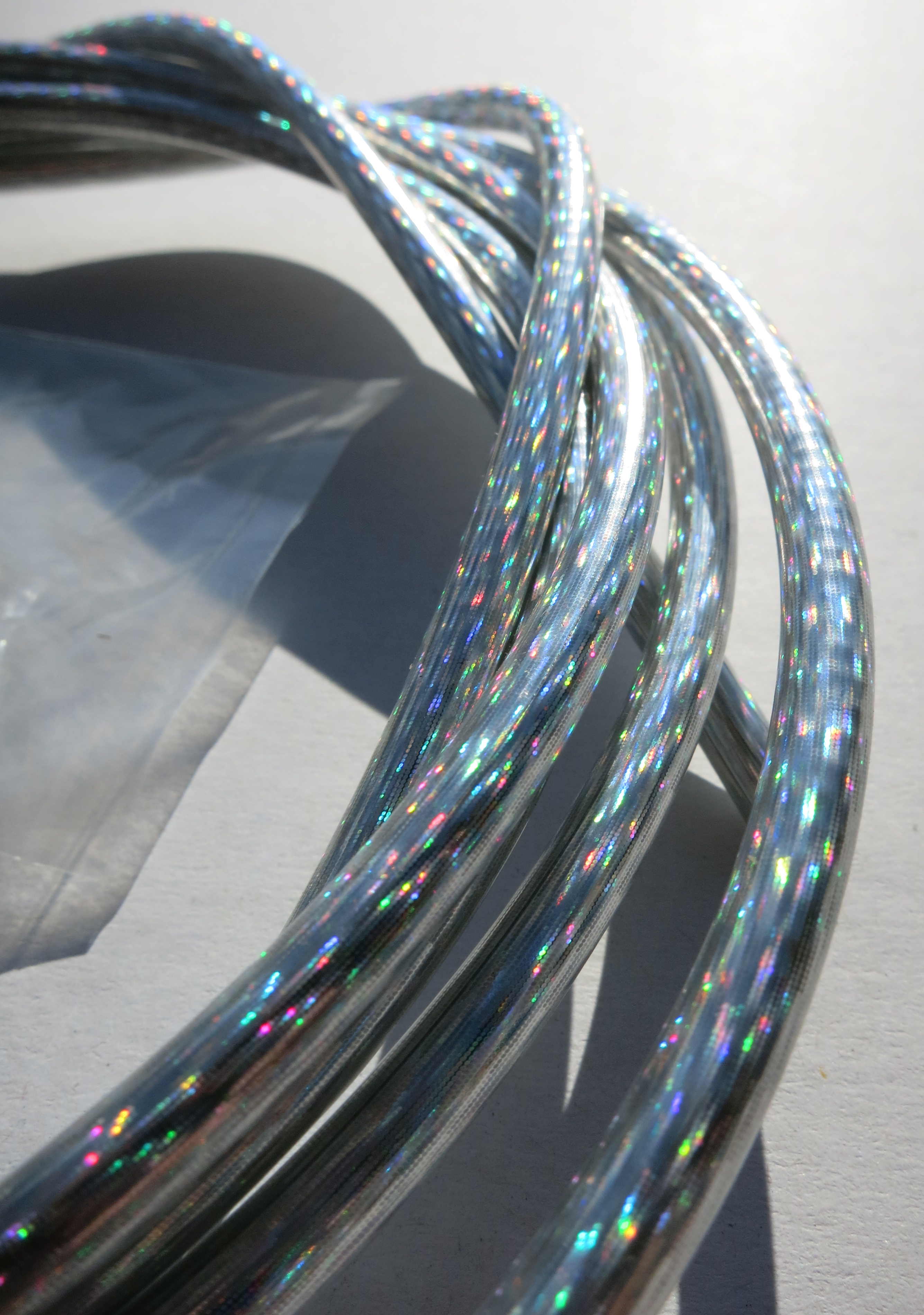 Outer Cable Housing Silver / Rainbow Shining  2,50 m 5 mm
