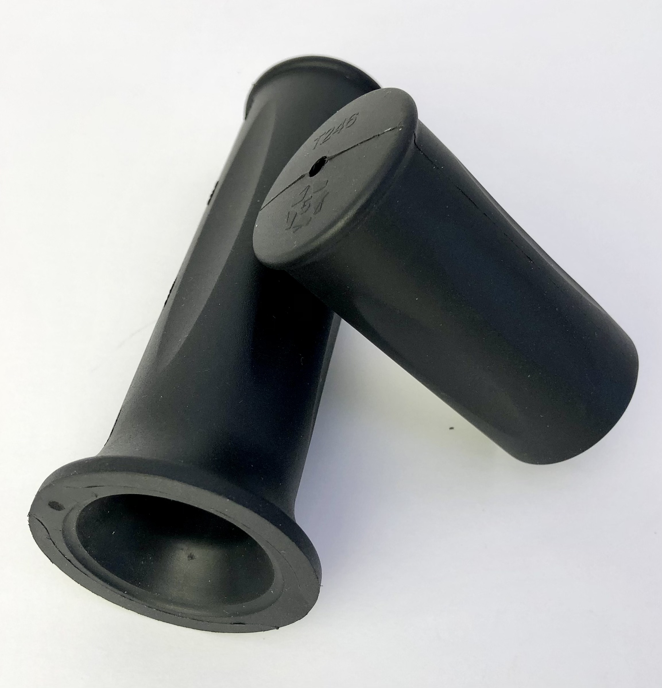 Rubber Grips for handlebar black, long and short