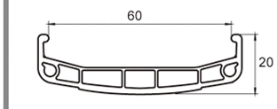 Alu rim 26 inch 67 mm, double wall, raw