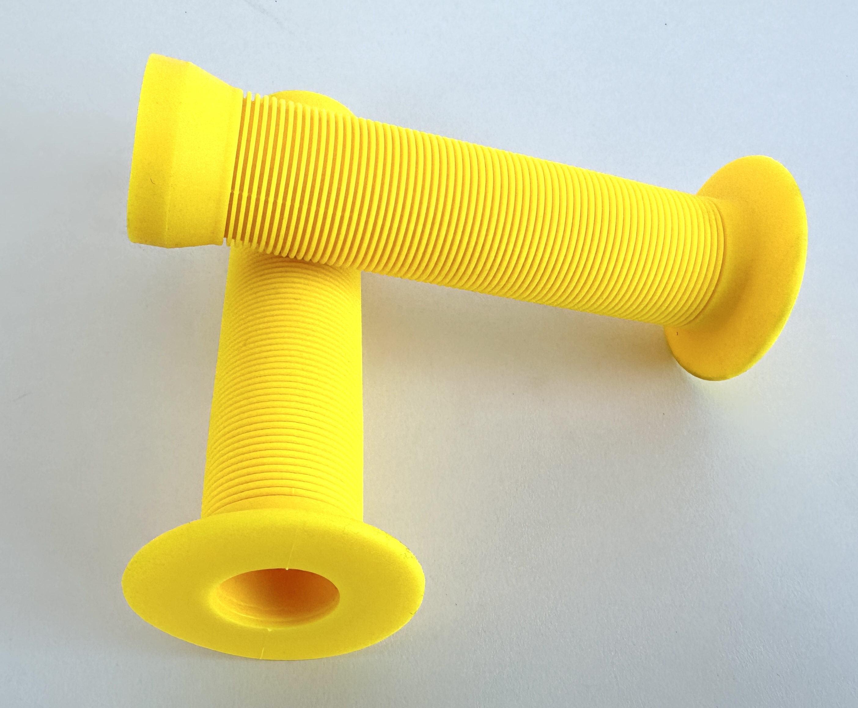 UD Grips for handlebar made of rubber, yellow