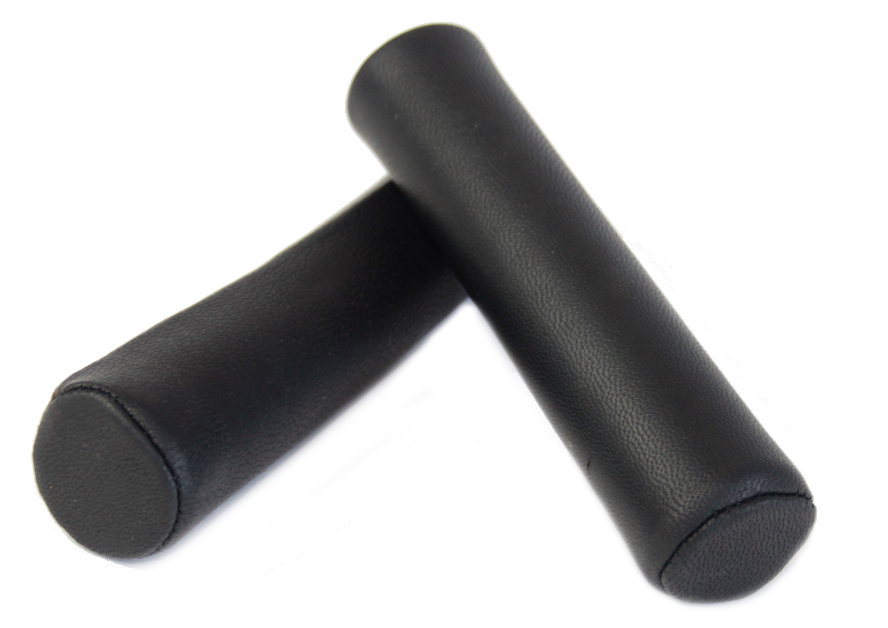 Real Leather Grips, black