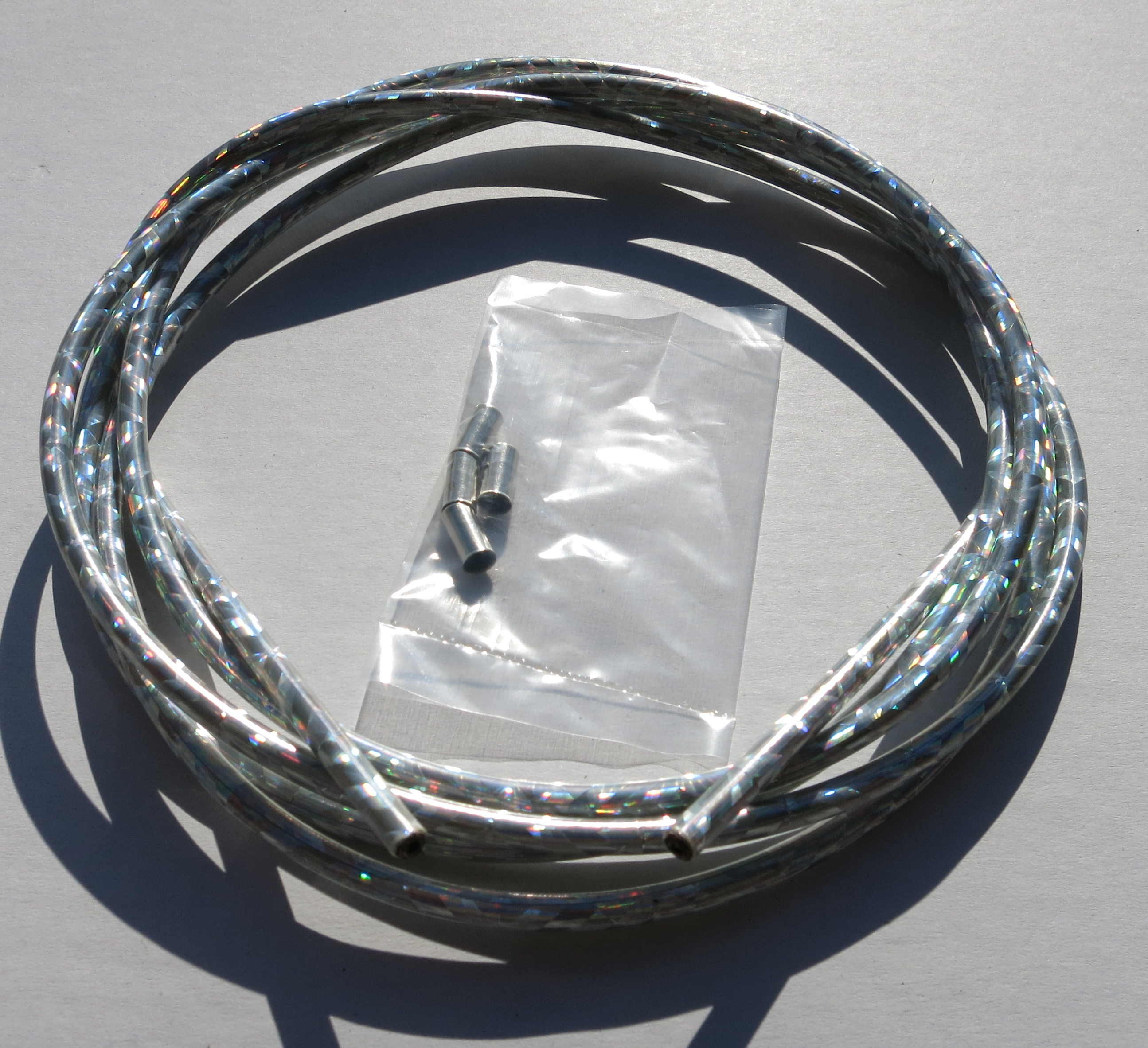 Outer Cable Housing Silver Confetti Gloss Metallic 2,50 m 5 mm