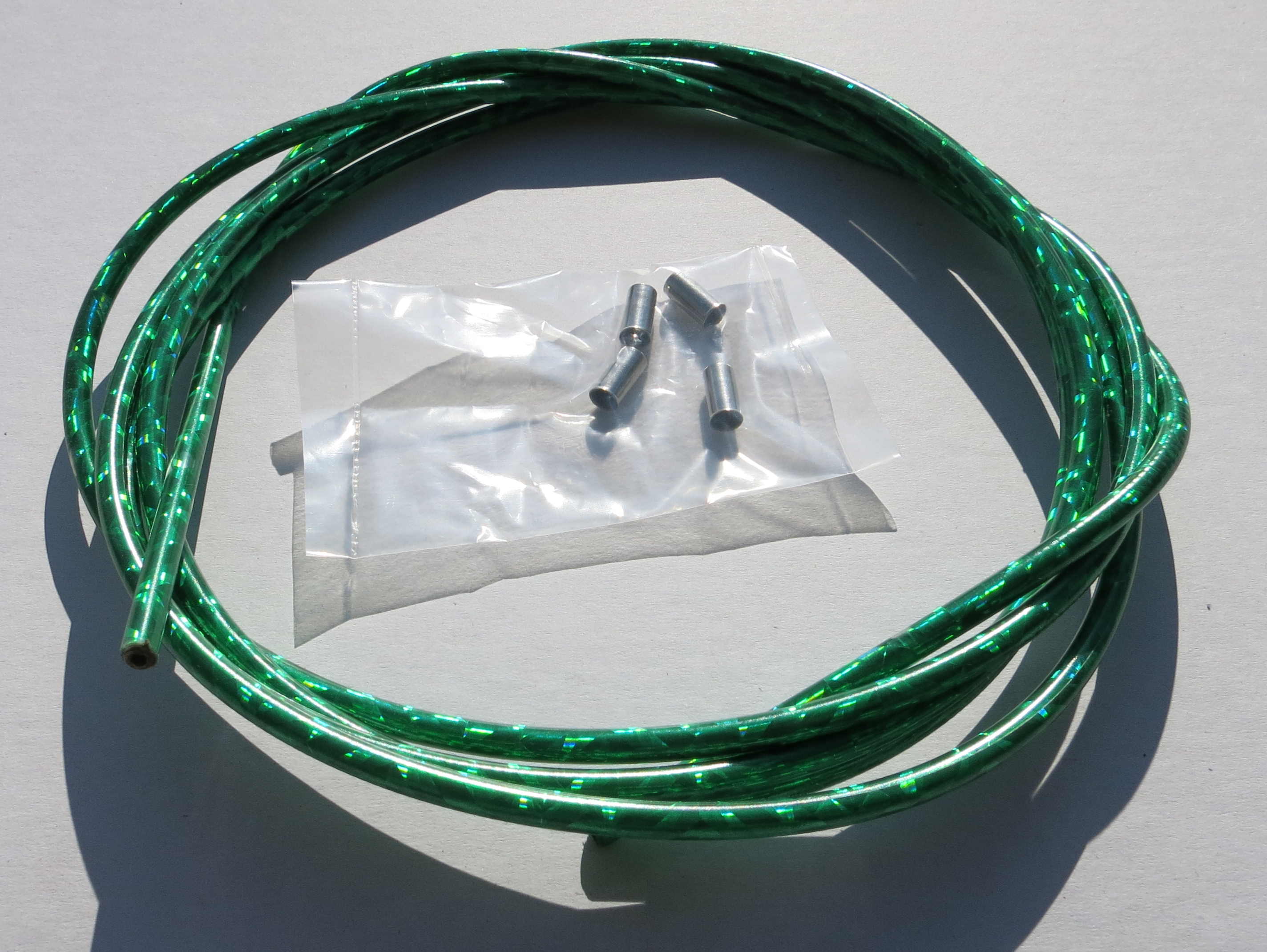 Outer Cable Housing Glitter Green Metallic 2,50 m 5 mm