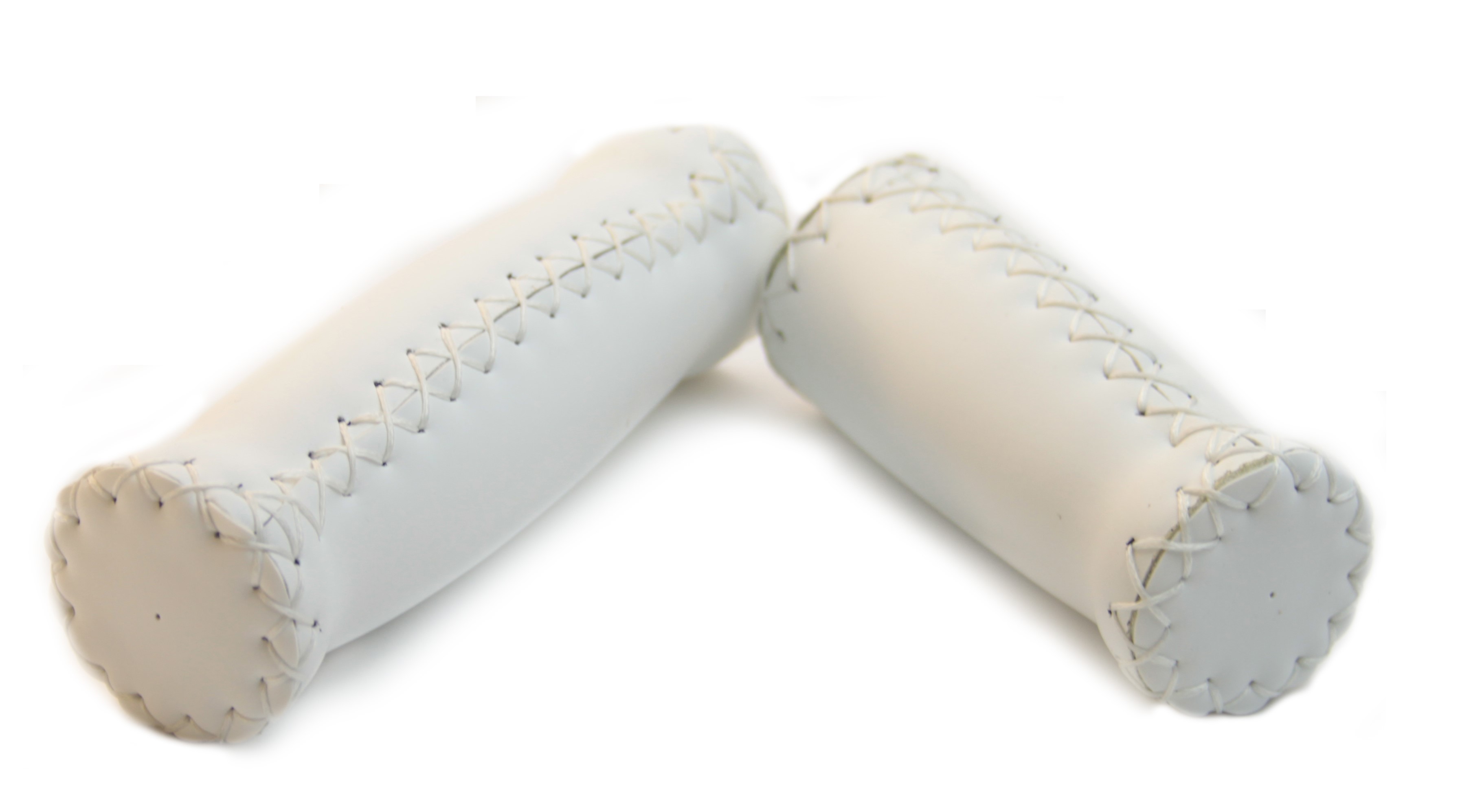 Italian Grips with outer seams, white, short and long
