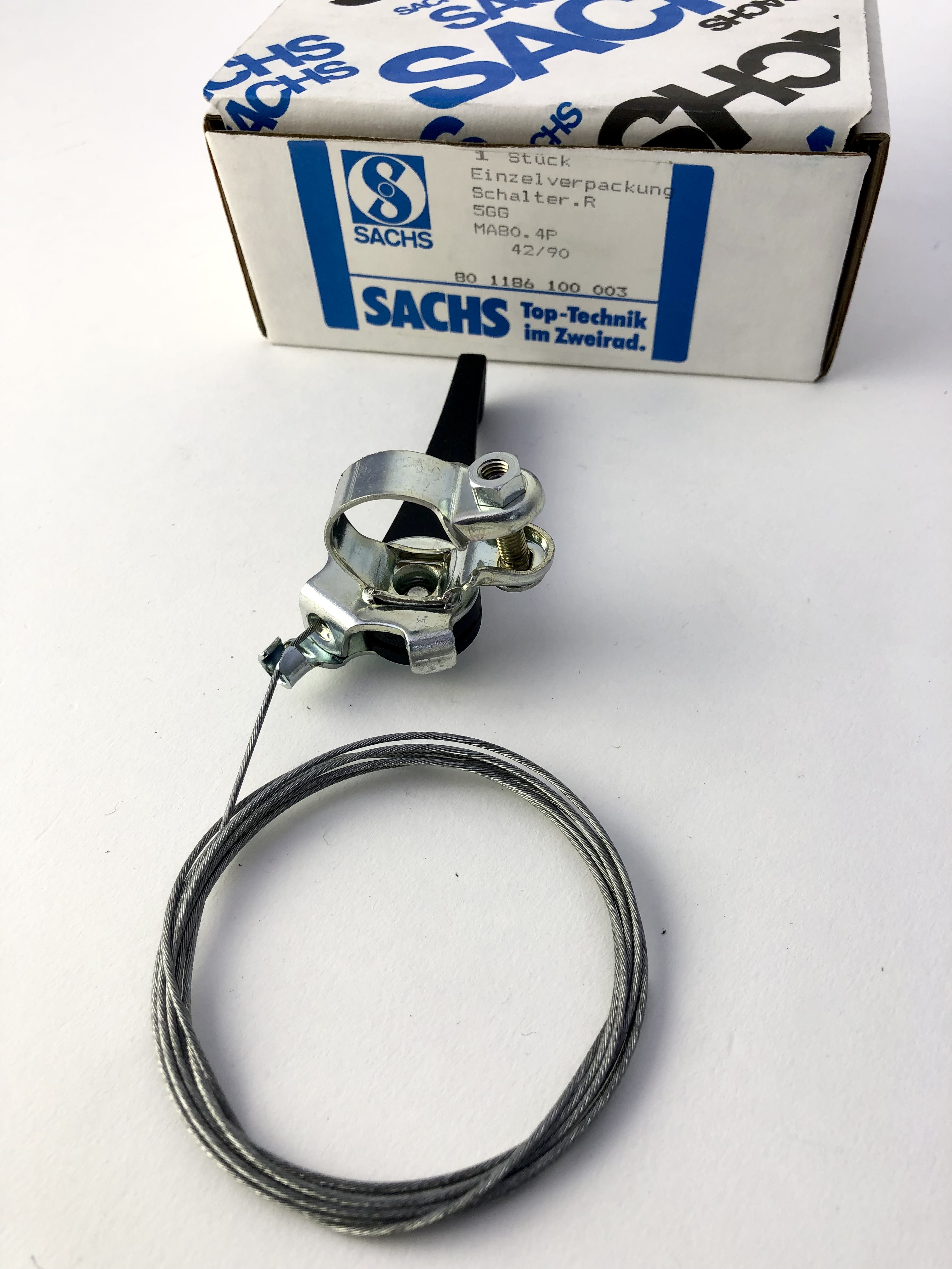 NOS gear lever from Sachs Huret for mounting on handlebar stem