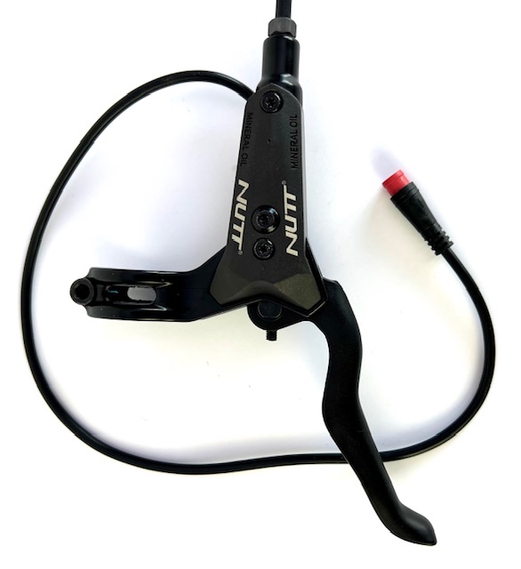 Nutt hydraulic brake right side for e-bikes with power cut - off.