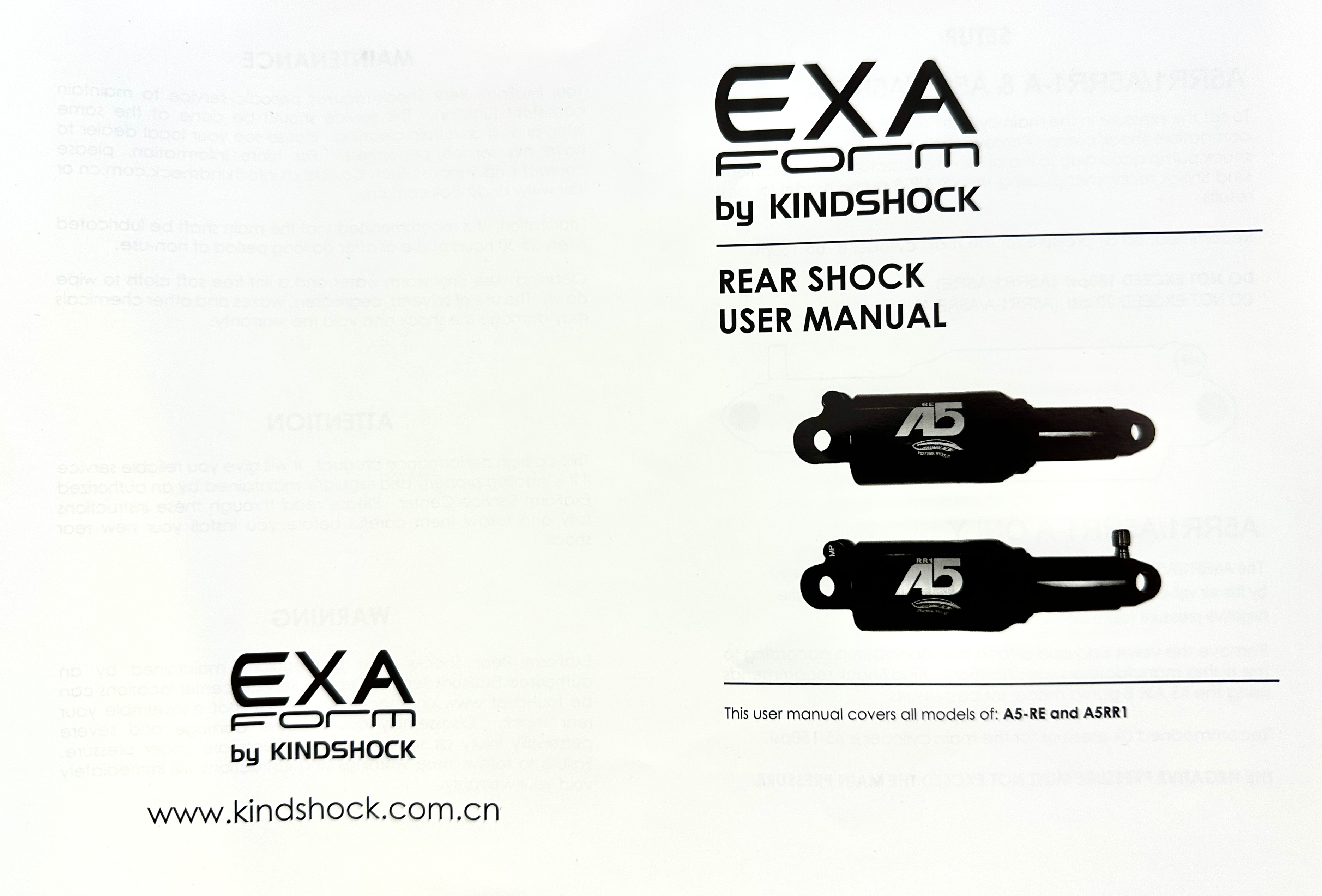 Air shock EXA Form A5RR1 by Kindshock