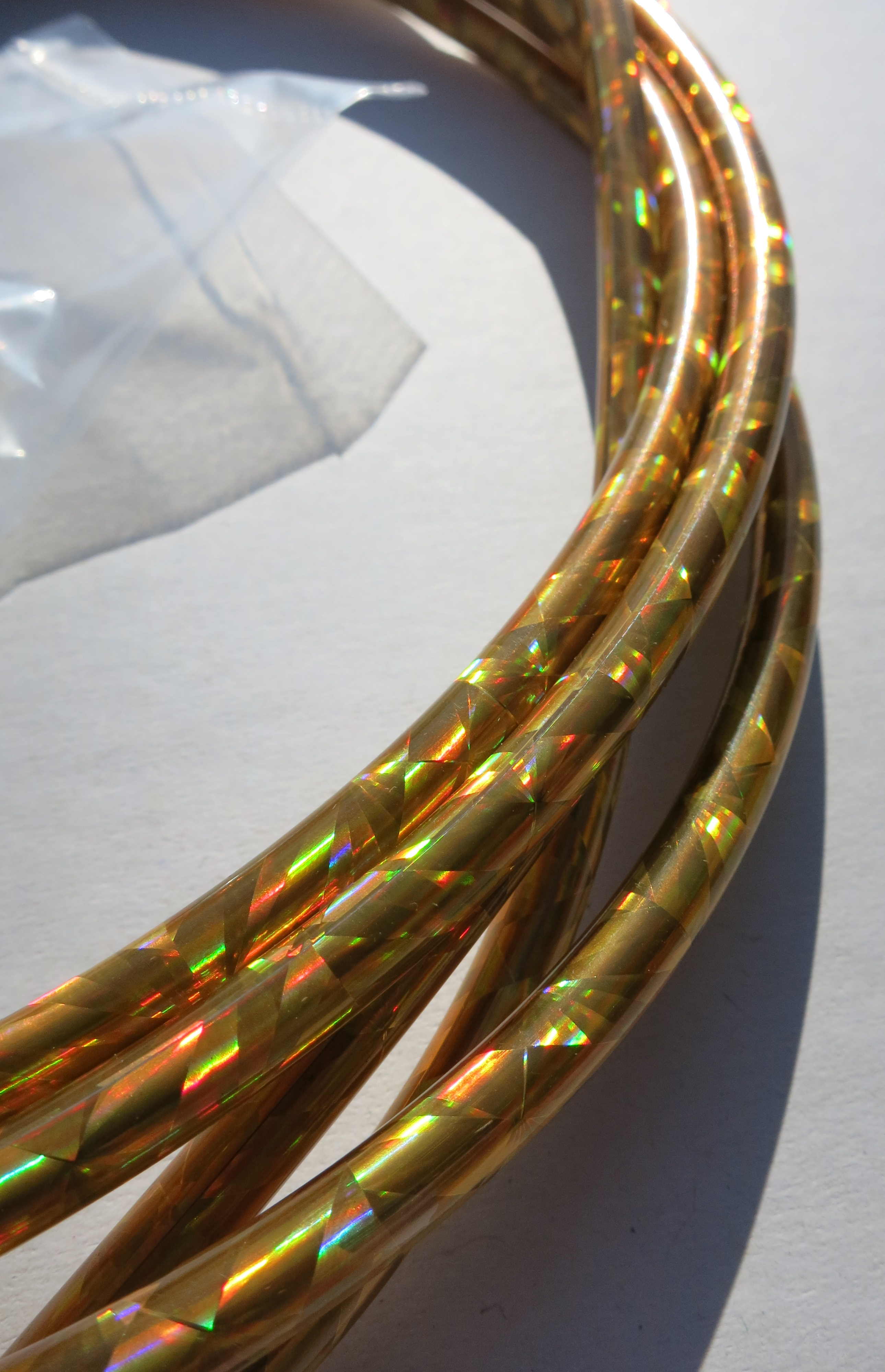 Outer Cable Housing Glittering Gold Metallic 2,50 m 5 mm