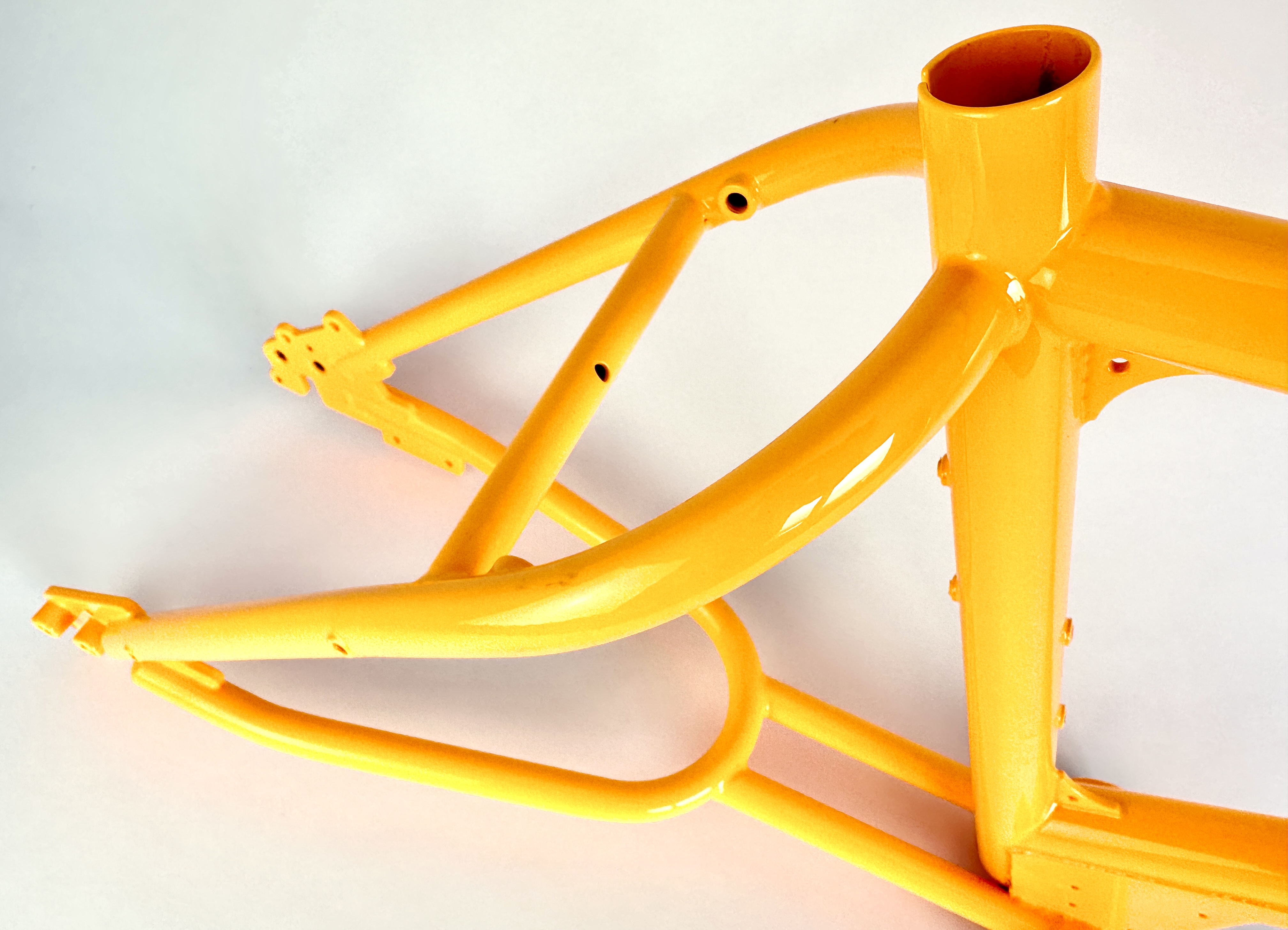 Original UDX hardtail frame, neon-orange