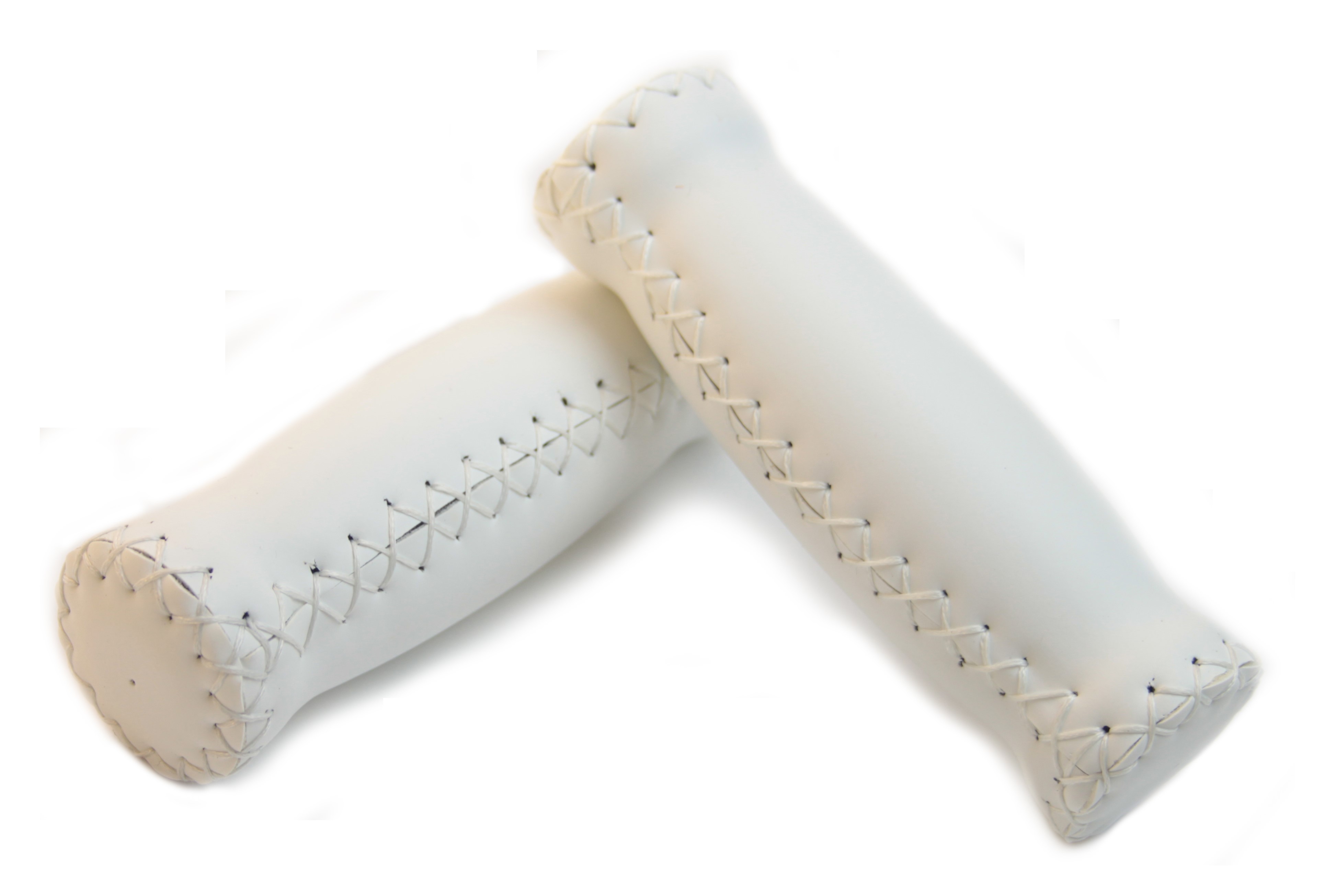 Italian Grips with outer seams, white