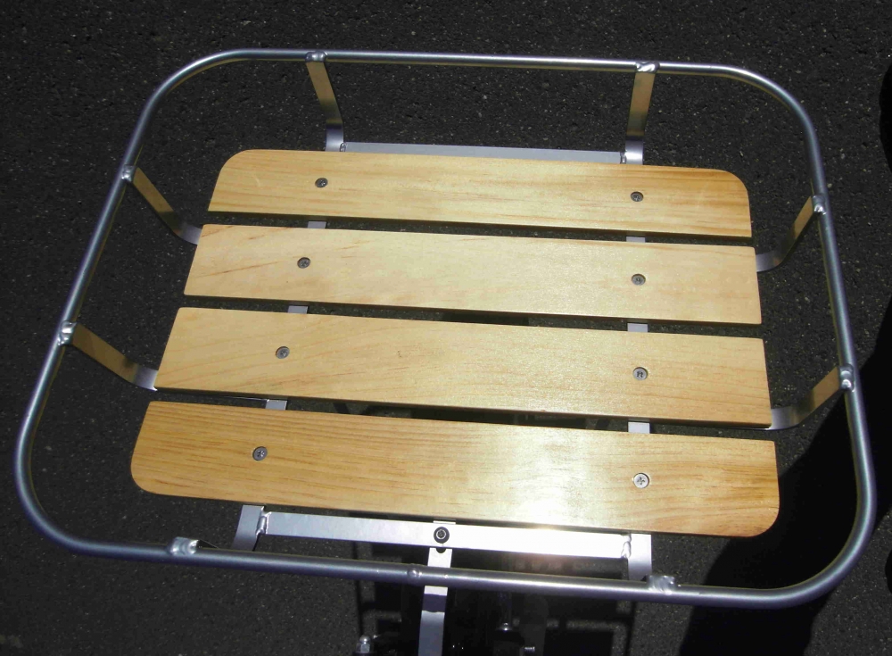 Front Tray Alu and Wood for 24, 26, 28 inch