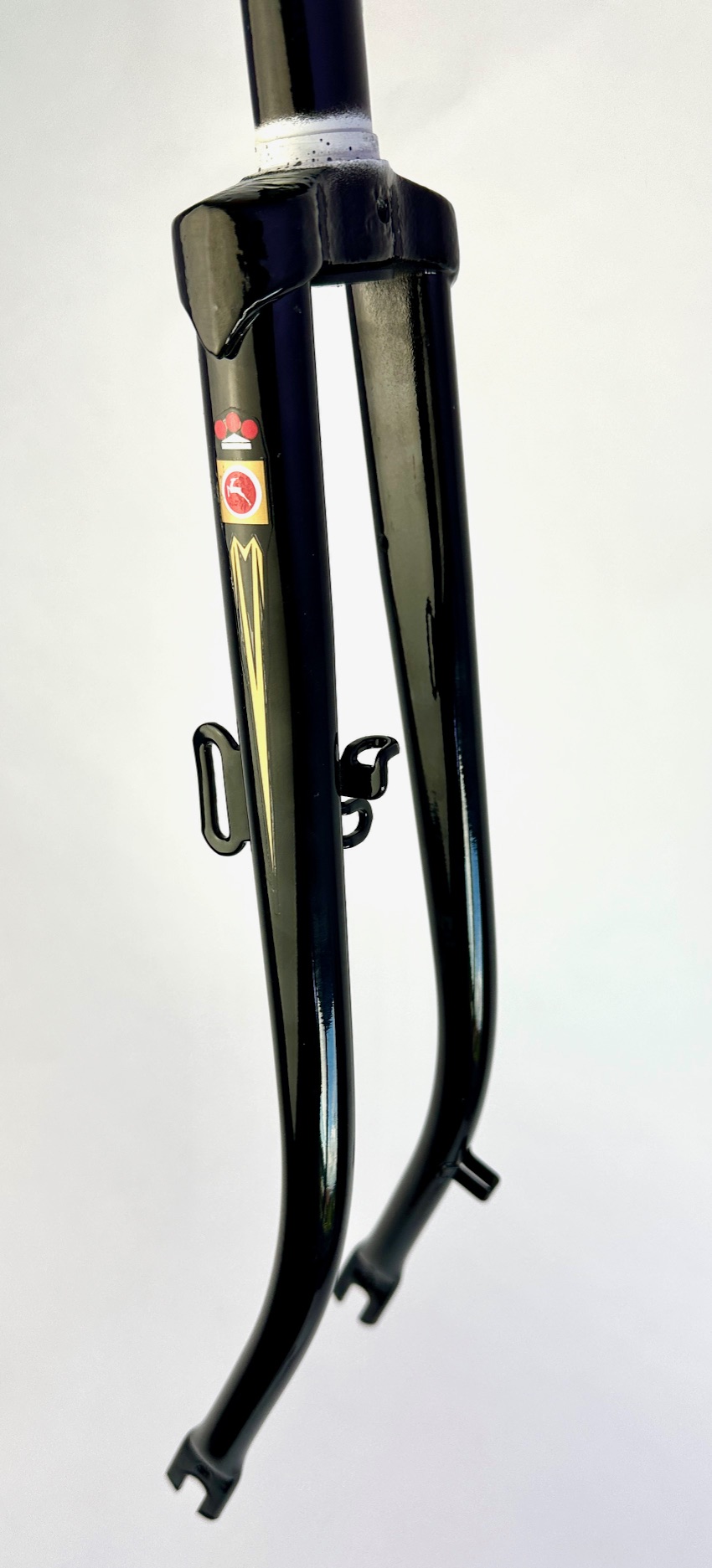 Gazelle bicycle fork 28 inch shaft length 180, black