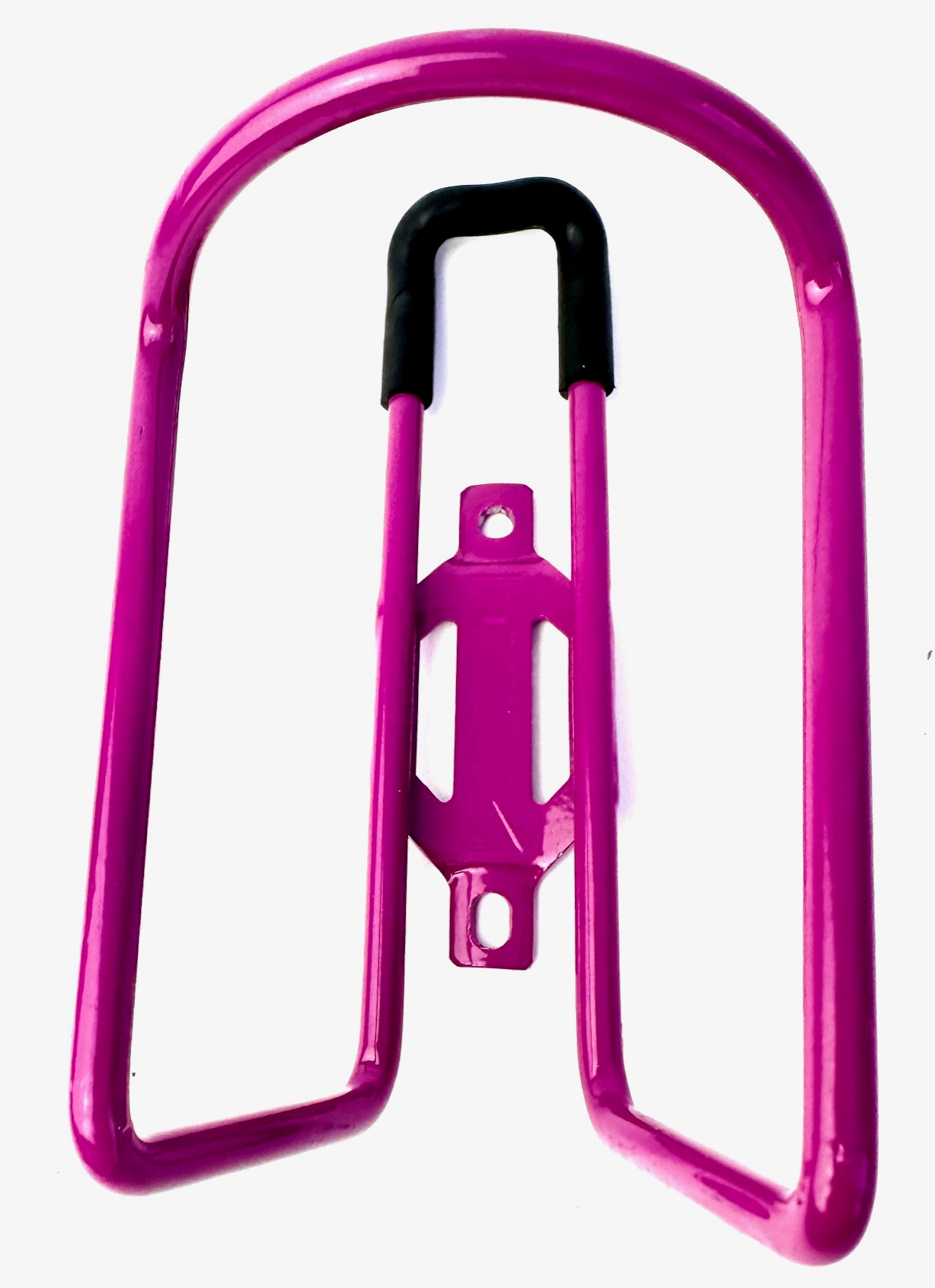 Bicycle bottle cage made of aluminum purple