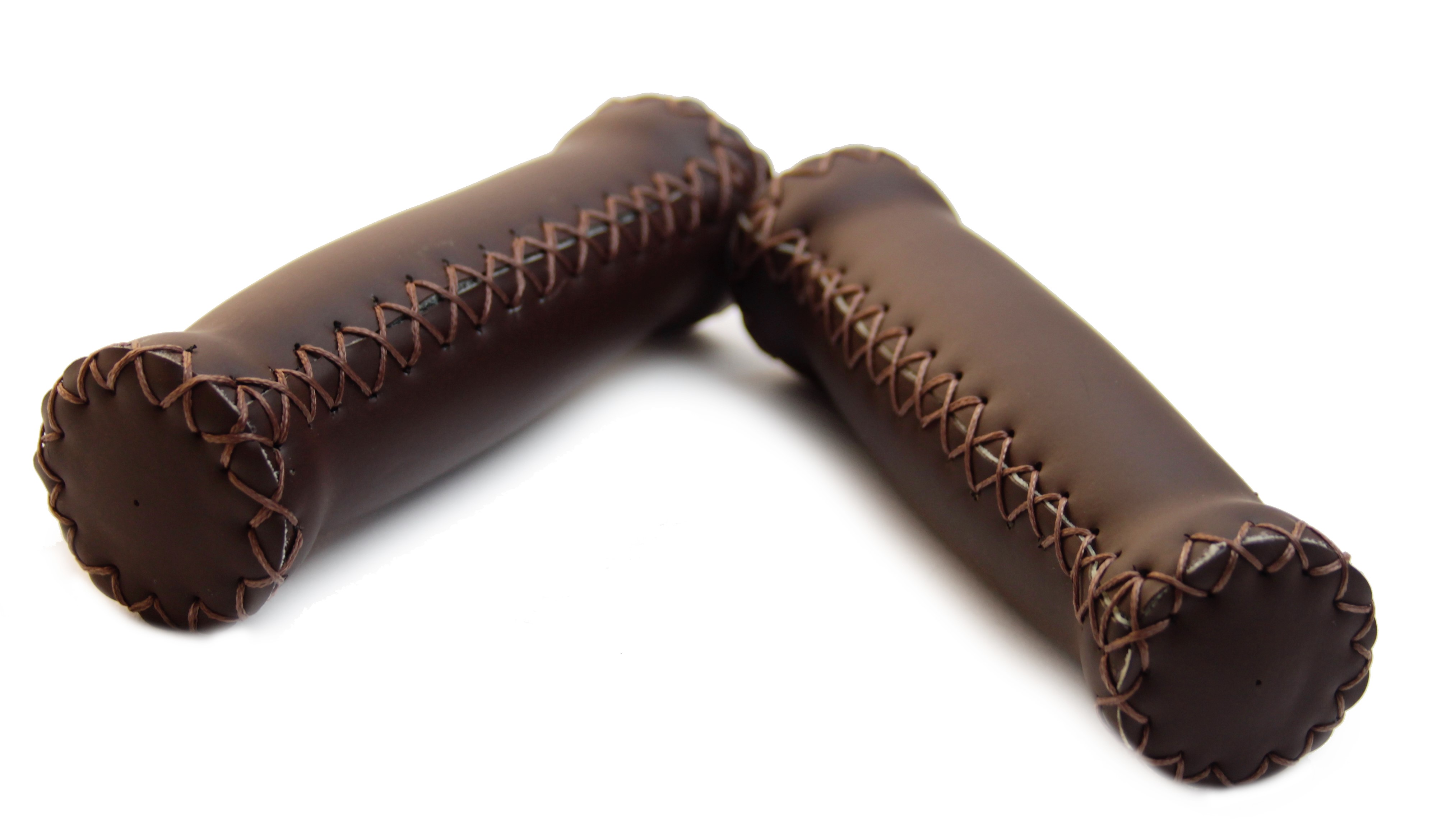 Italian Grips with outer seams, dark brown