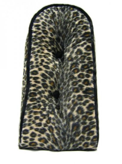Sissybarpad Velours Leopard Kissen für die Rückenlehne