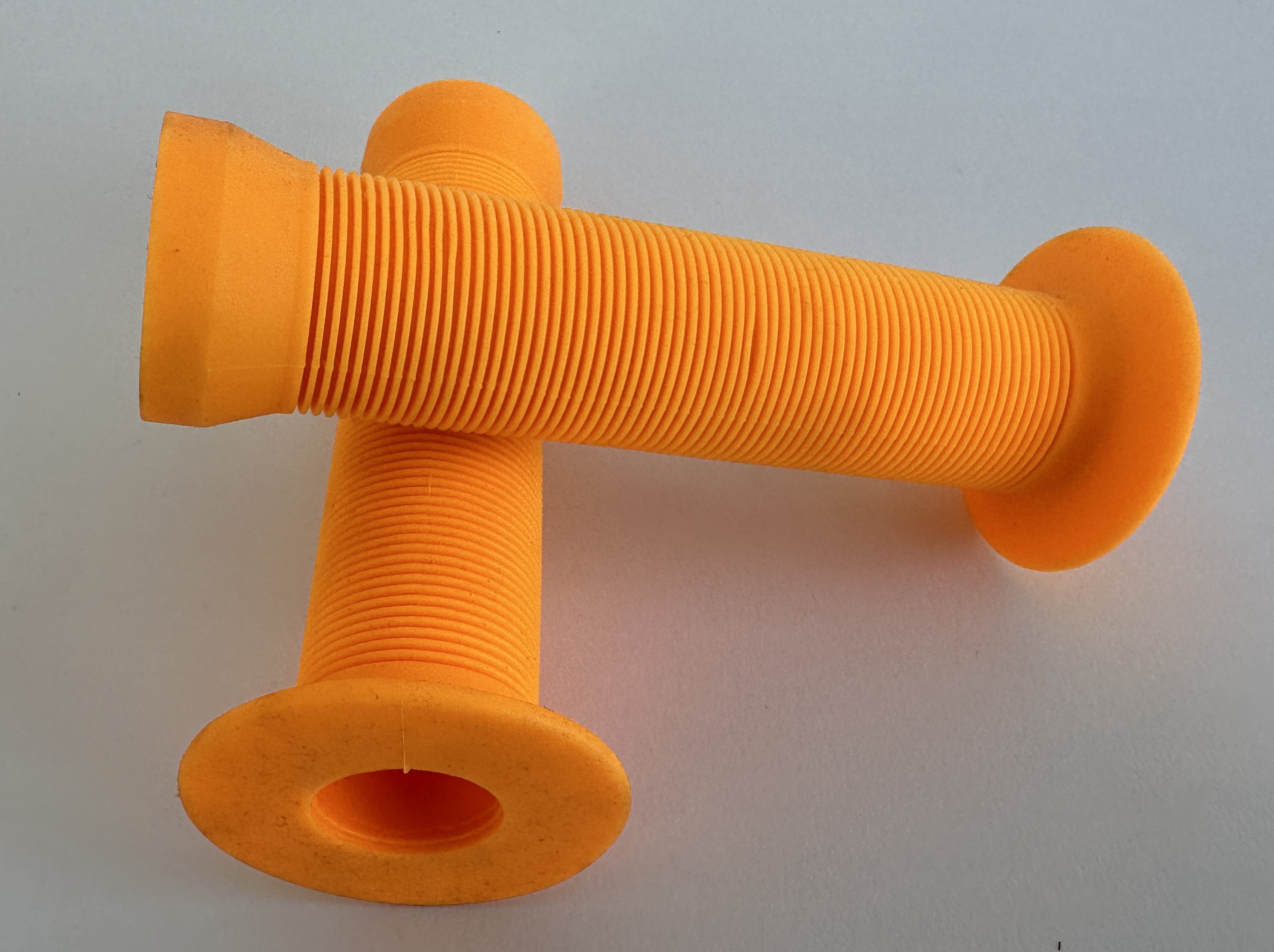 UD Grips for handlebar made of rubber, orange