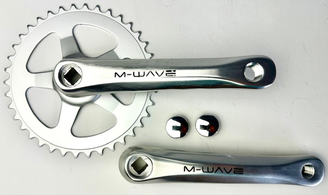 M-WAVE 1-Speed Crankset for JIS Square Taper, 38T