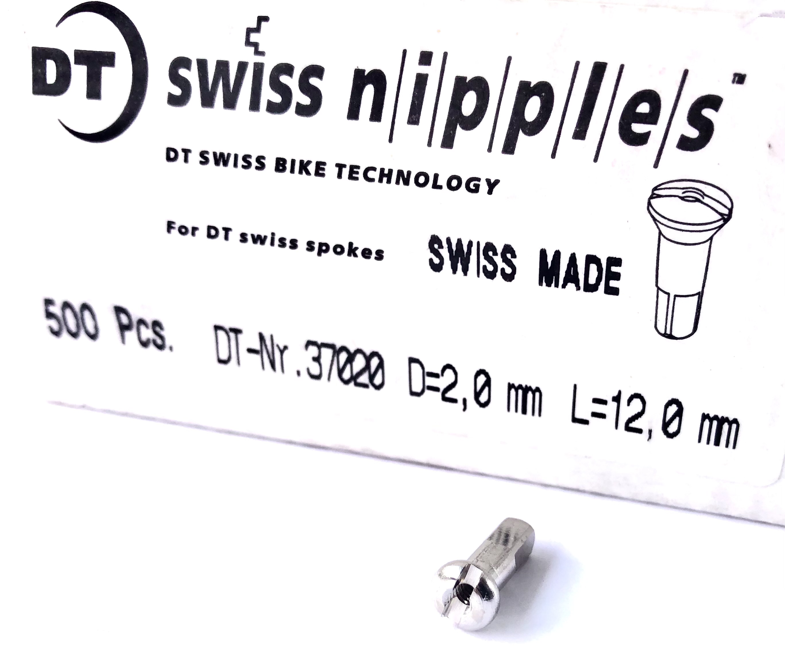DT Swiss Spoke Nipple 2.0 brass silver