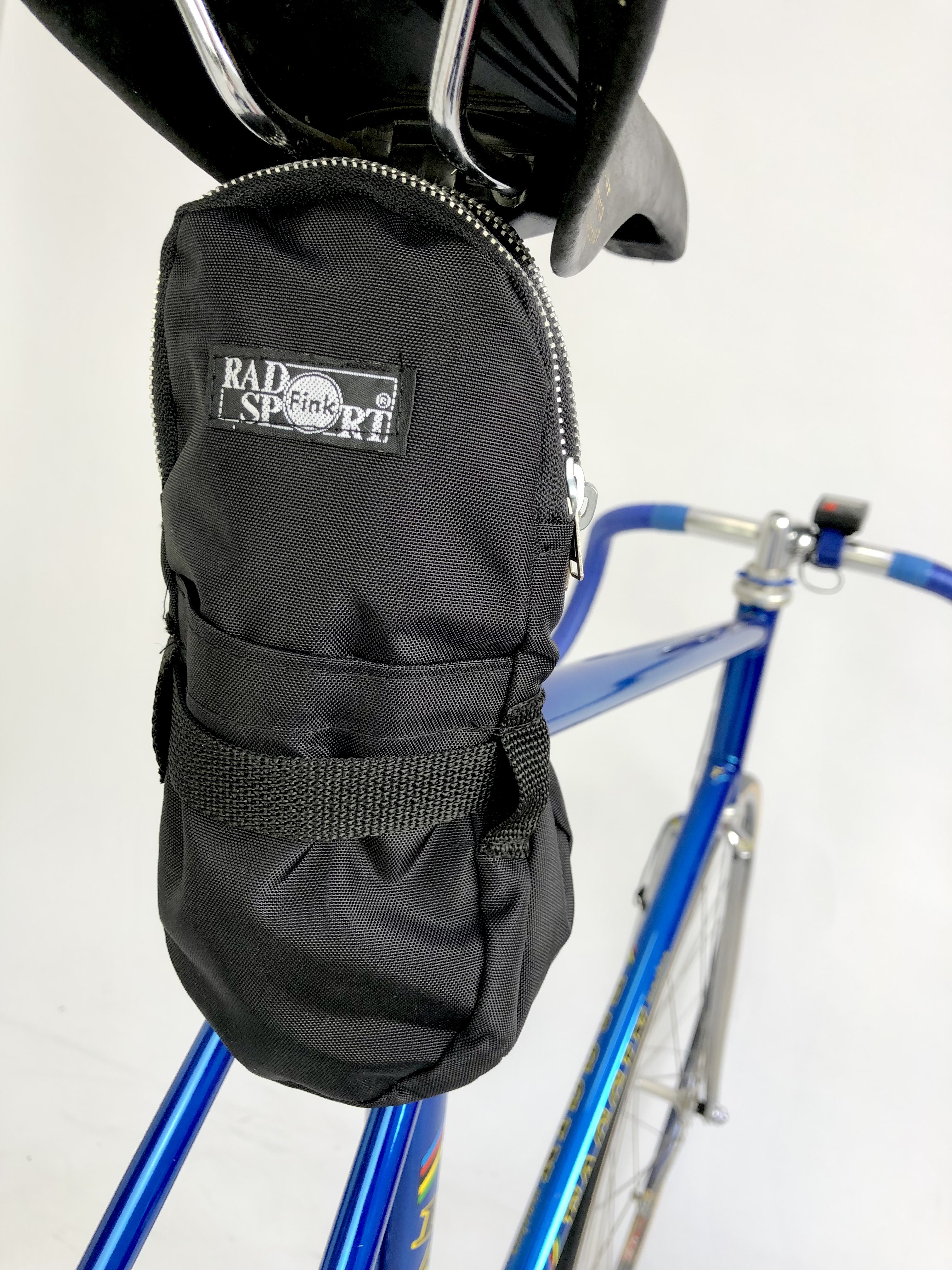 Double Saddlebag, Racing Bike, tire or tube bag, nylon black