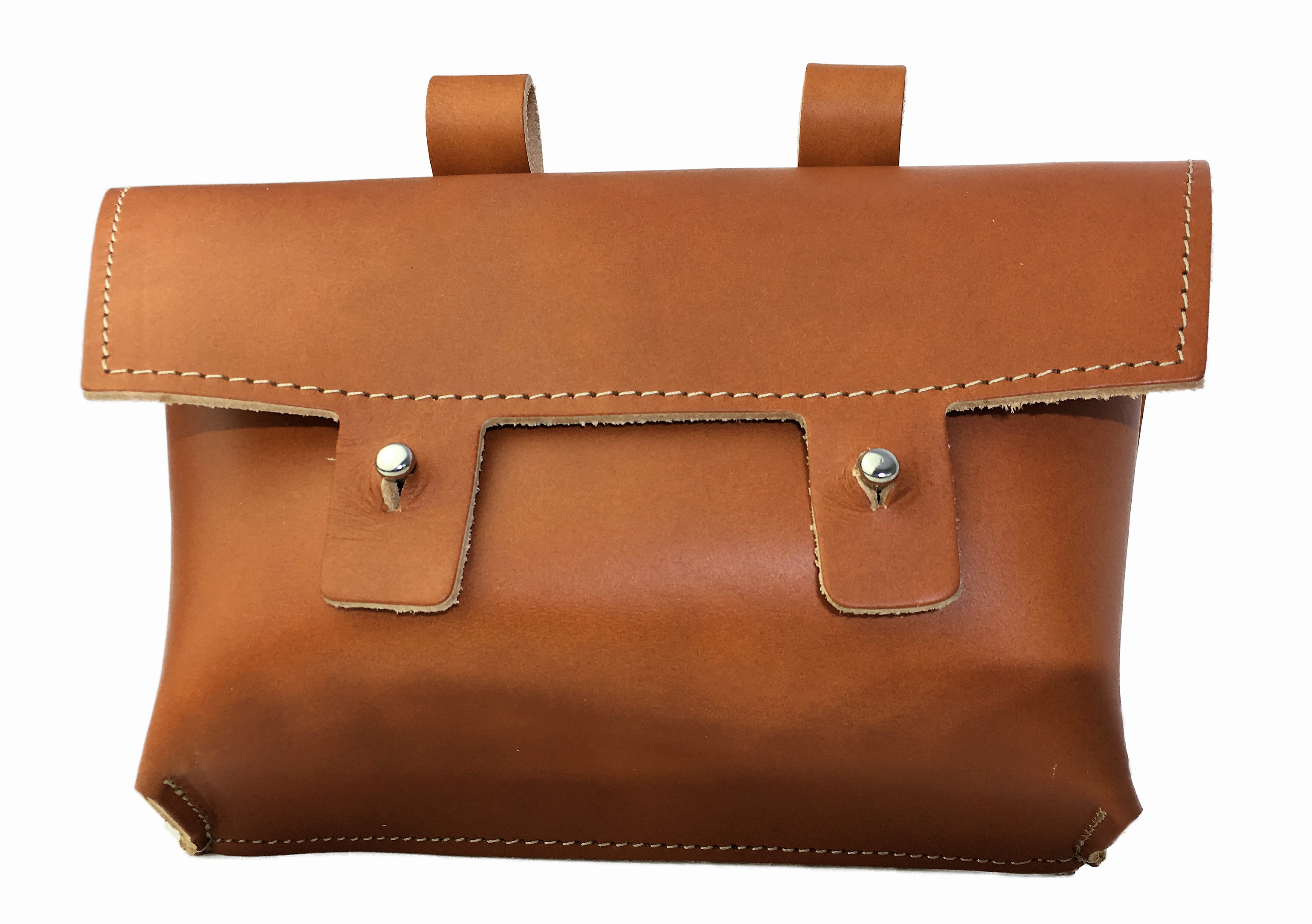 Handle-bag genuine leather in Light brown / Brandy