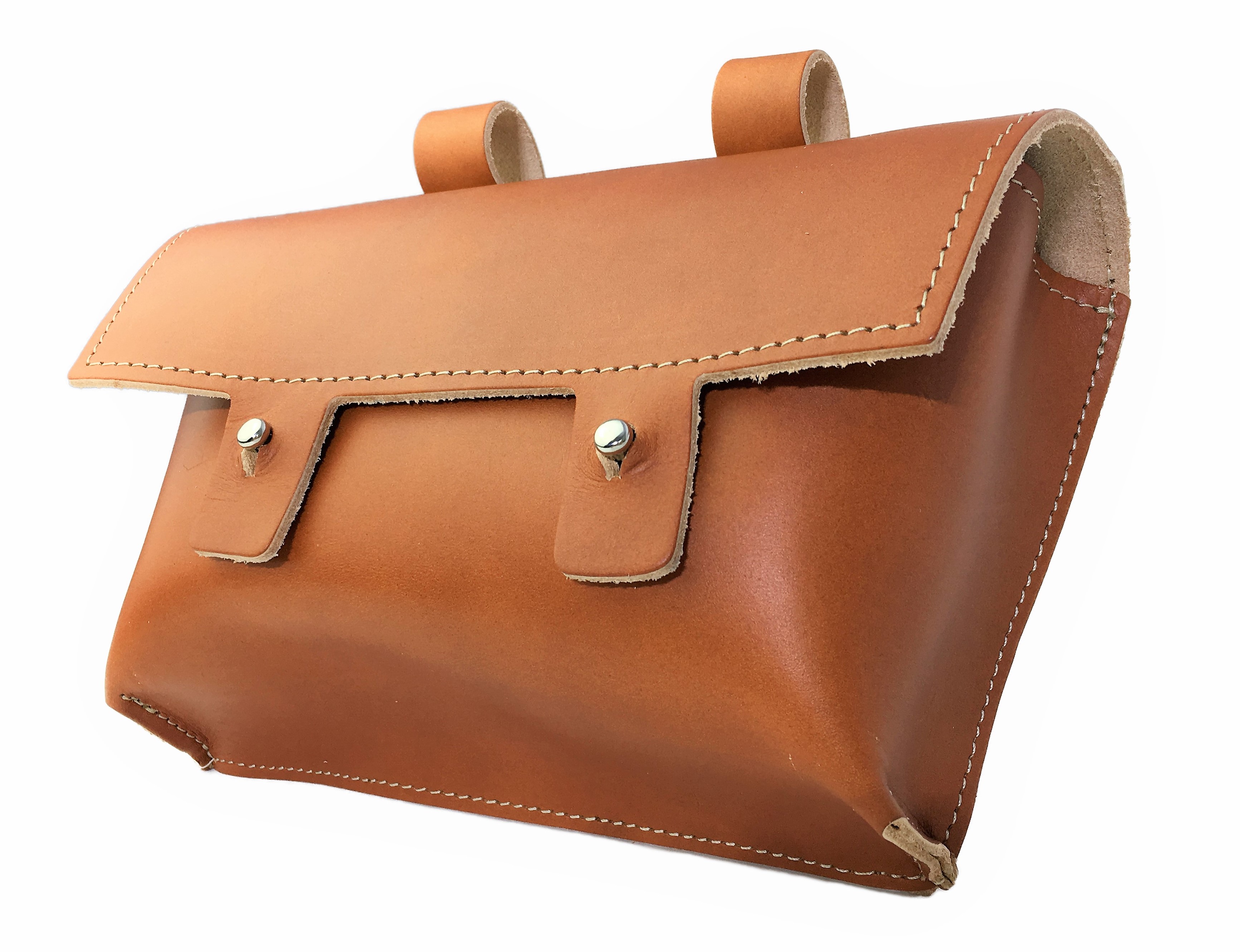 Handle-bag genuine leather in Light brown / Brandy
