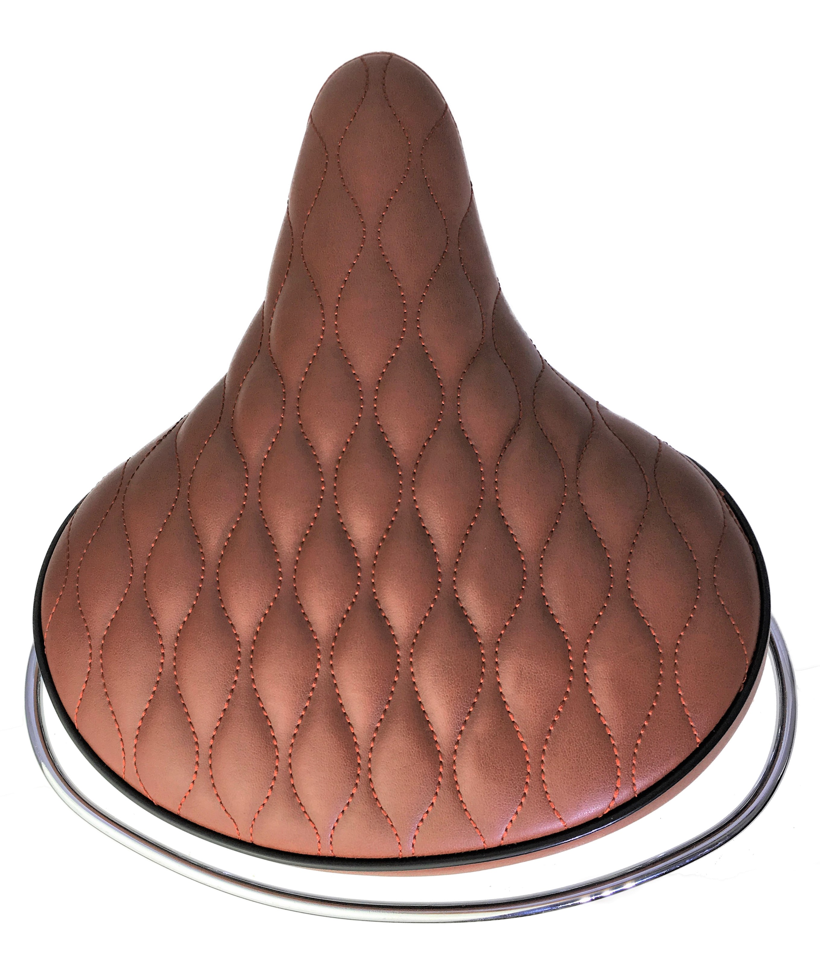 Cruiser Saddle, quilted brown
