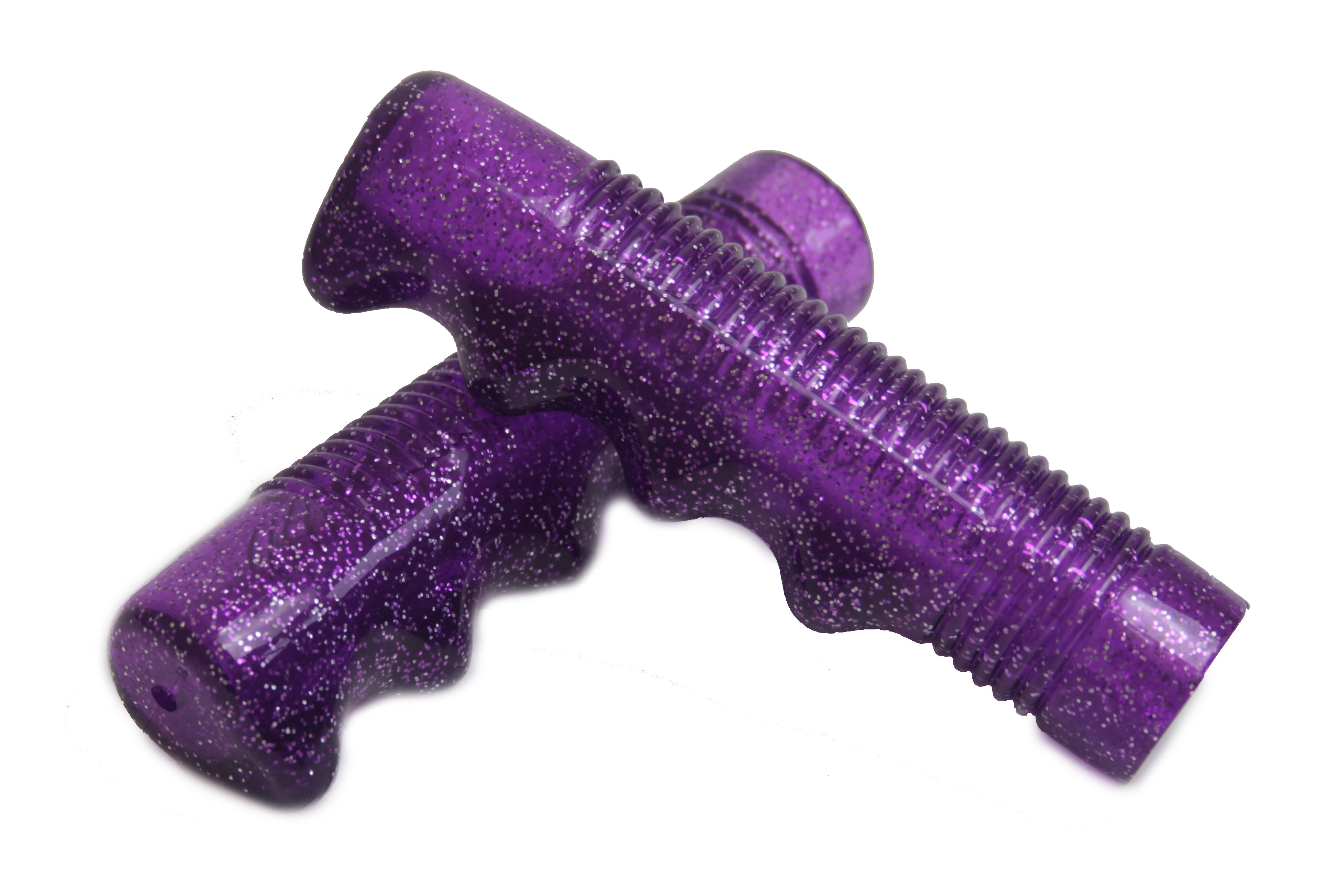 Glitter Grips purple Rubber