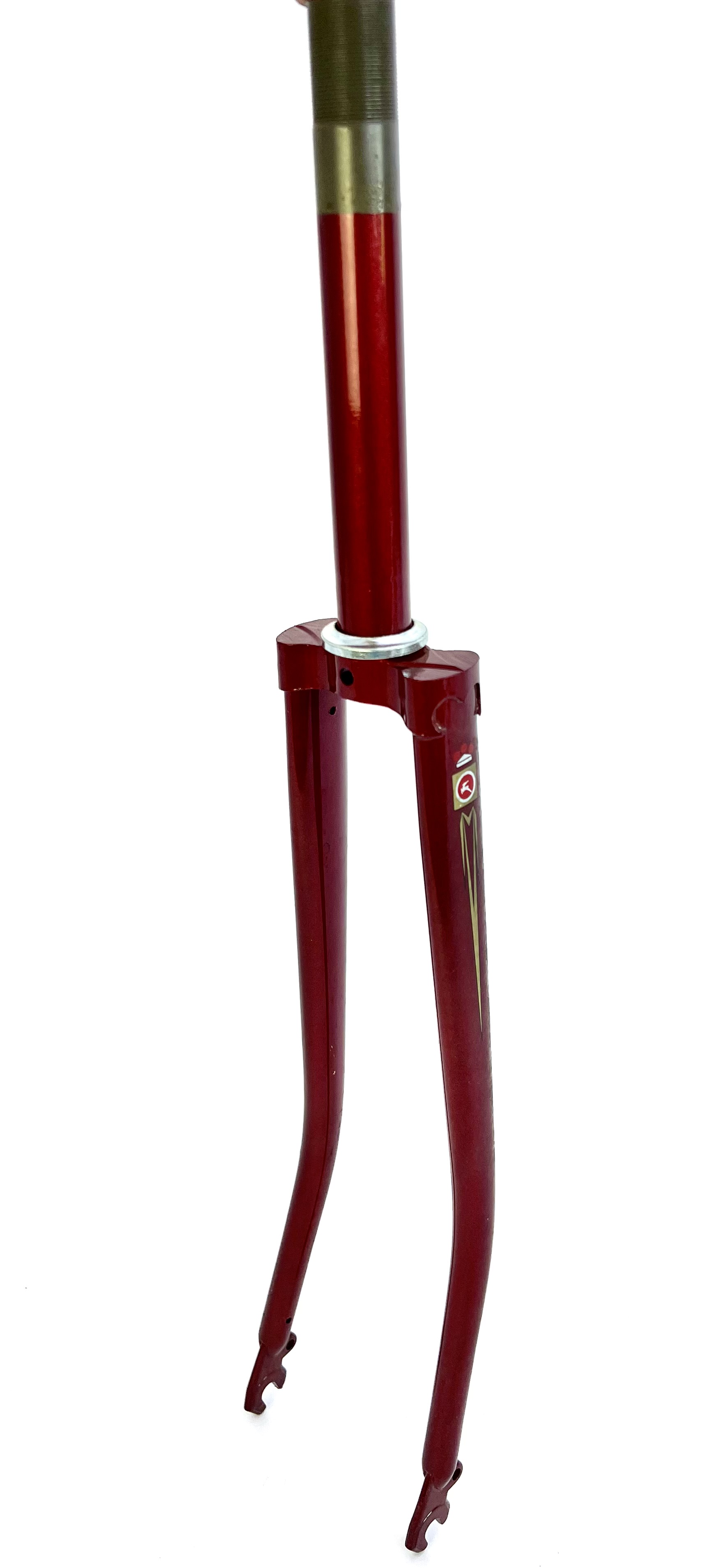 Gazelle road bike fork 28 inch 80s wine red