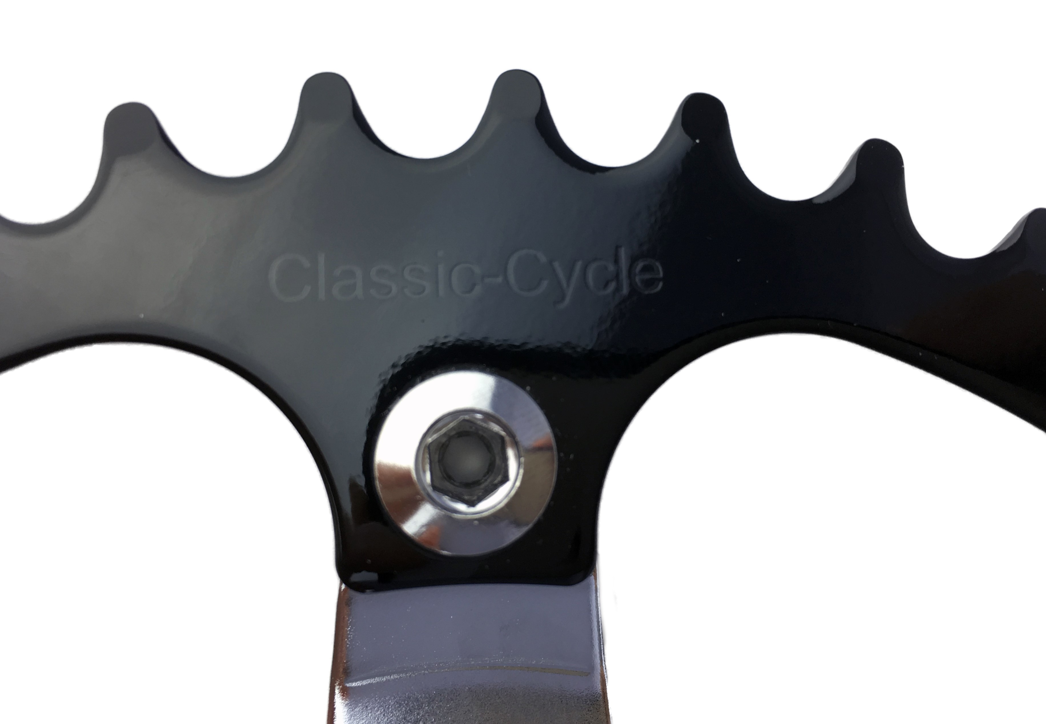 Offset Chain Ring Black CP
