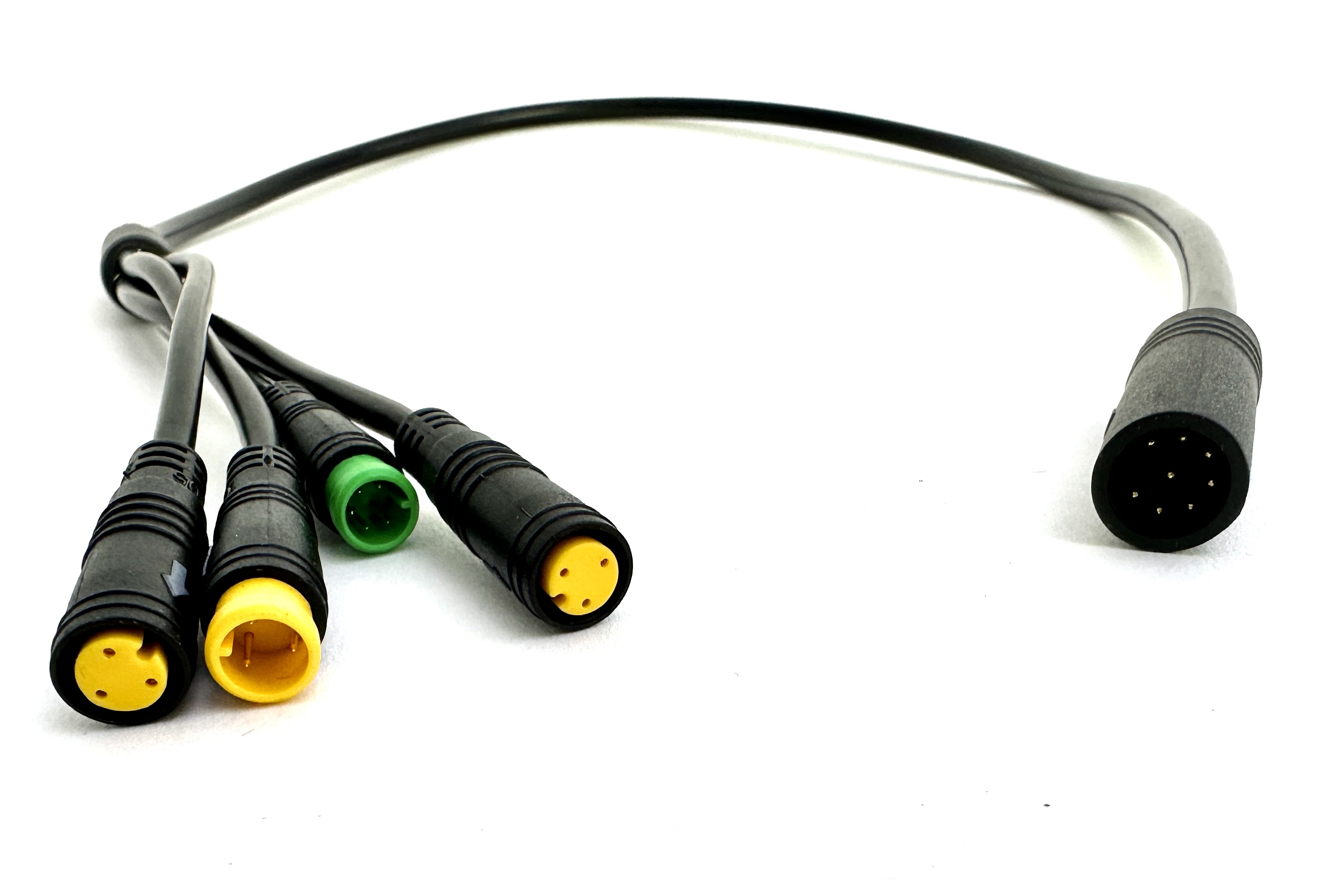 Bafang 1T4 wiring harness 70 cm / 27,55 inches with 2 PIN extension in cable protection hose