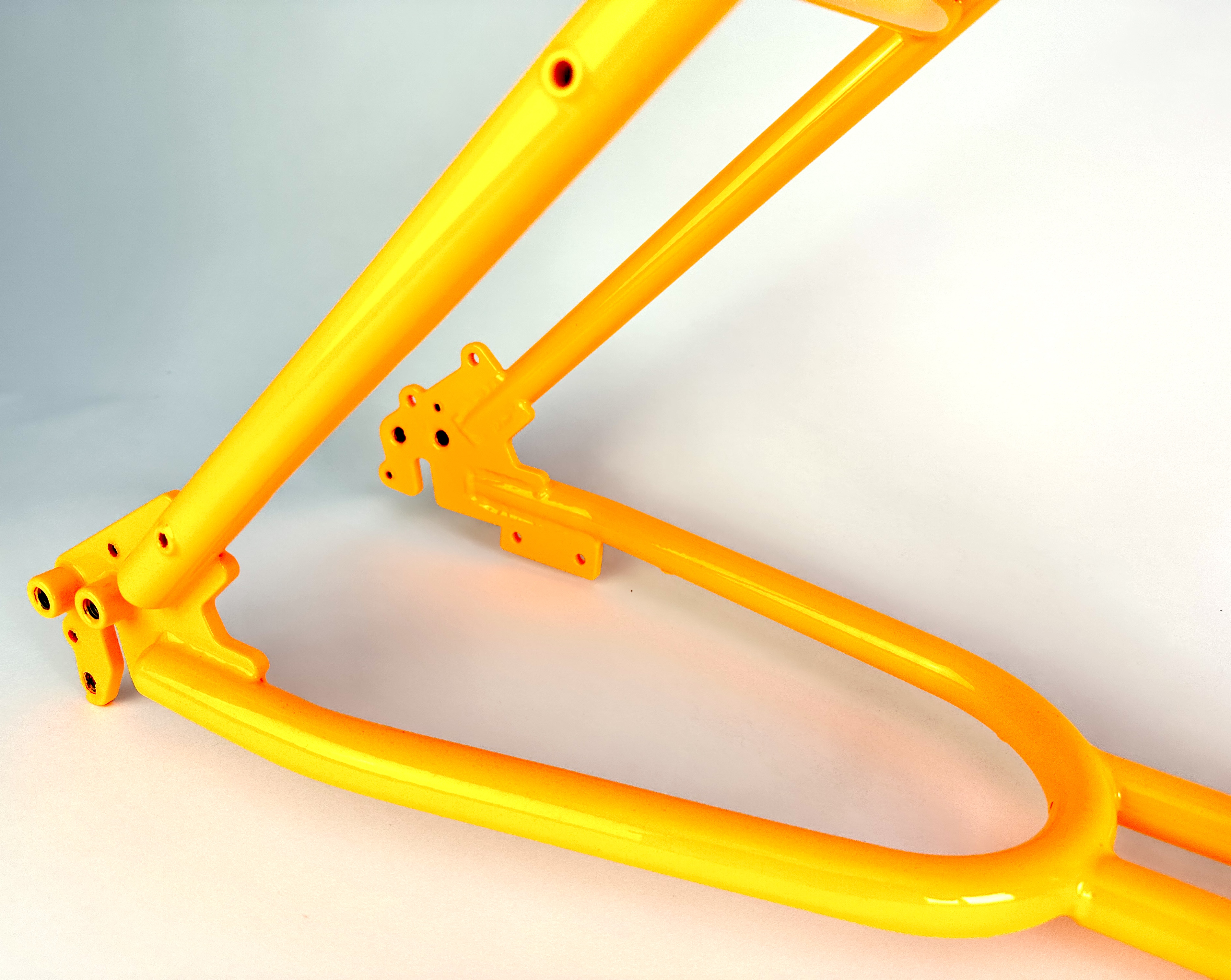 Original UDX hardtail frame, neon-orange