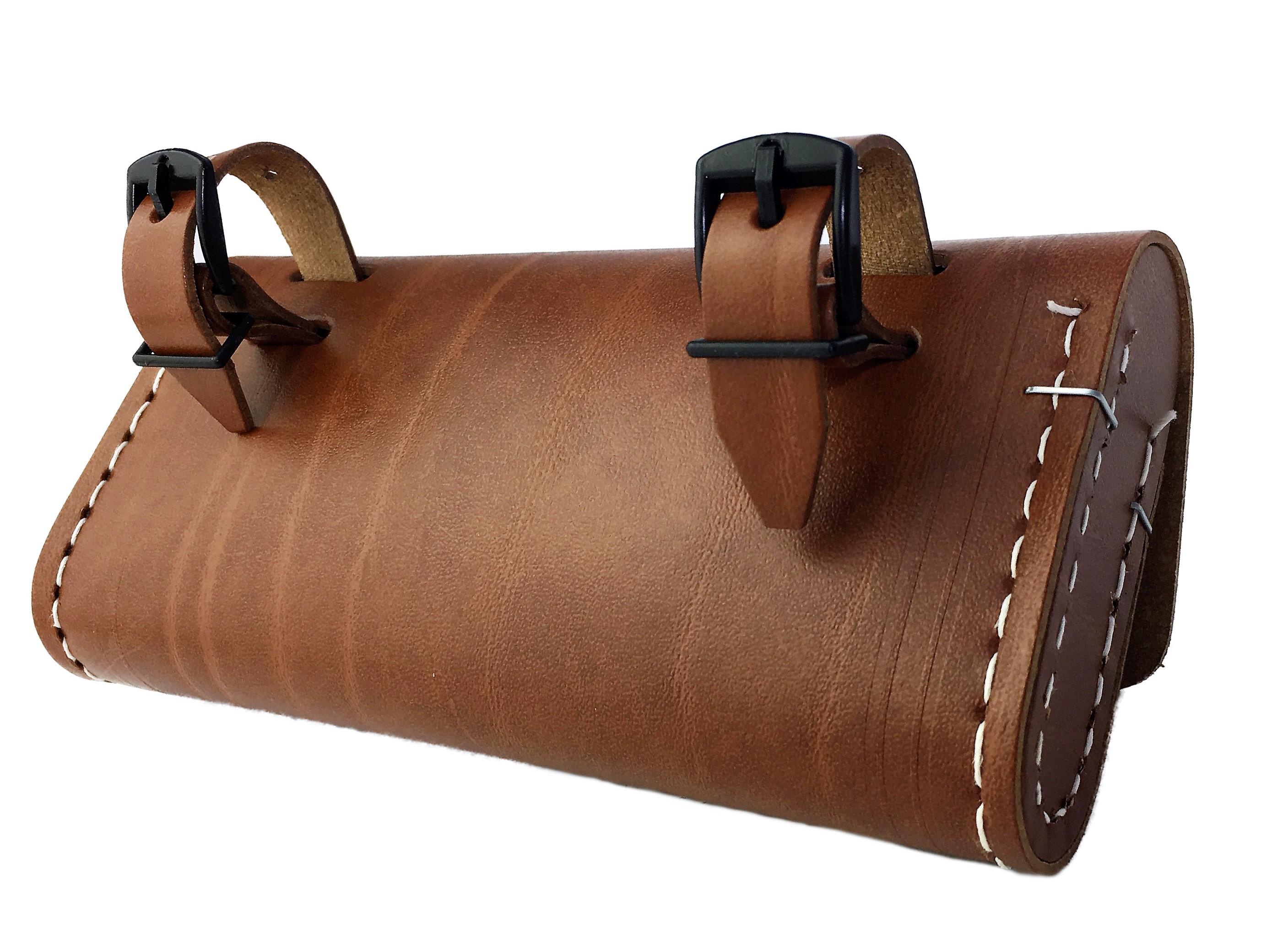 Saddle Bag for Tools, brown with  2 black catches
