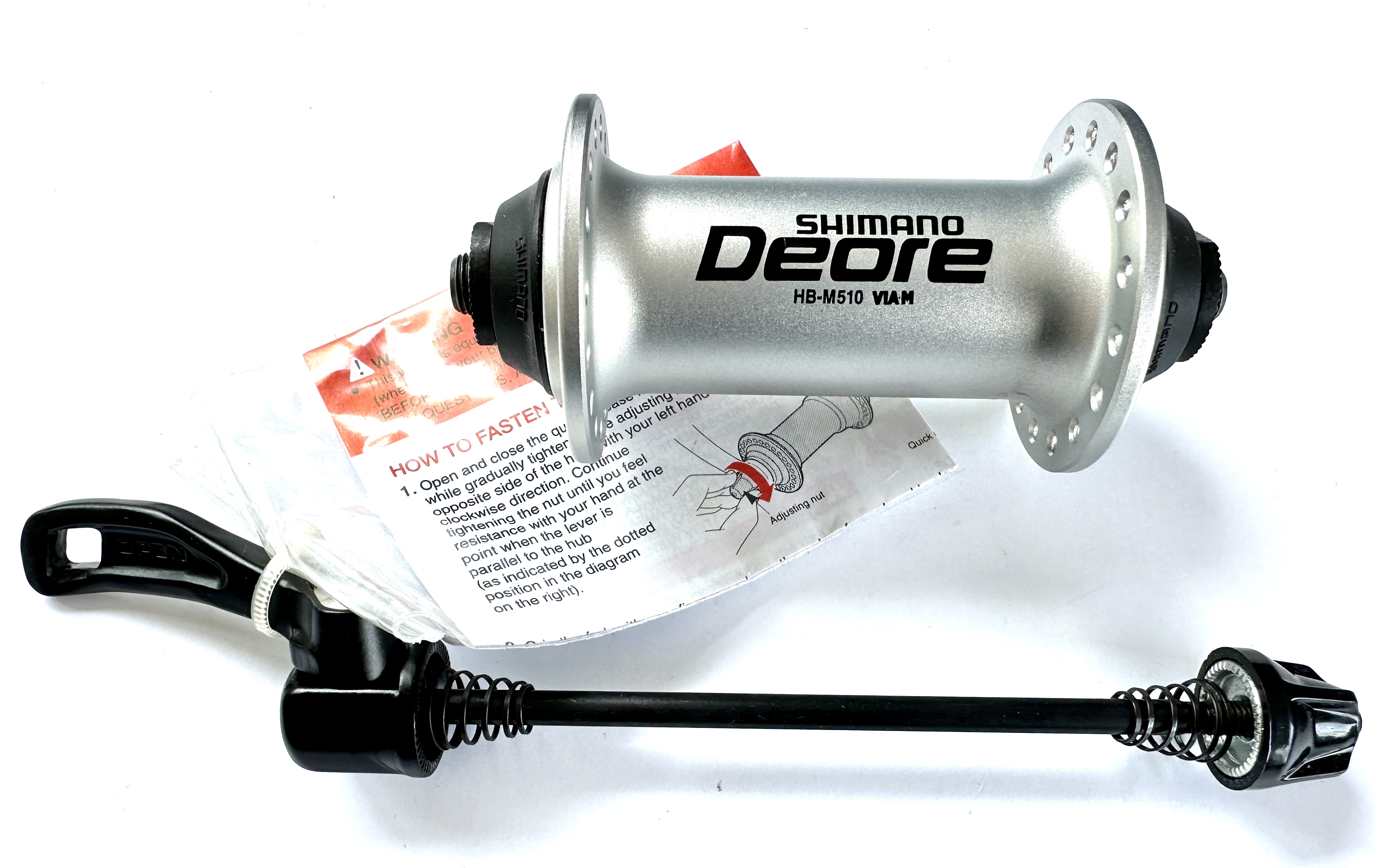 Shimano Deore HB-M510 front hub 36-hole, silver