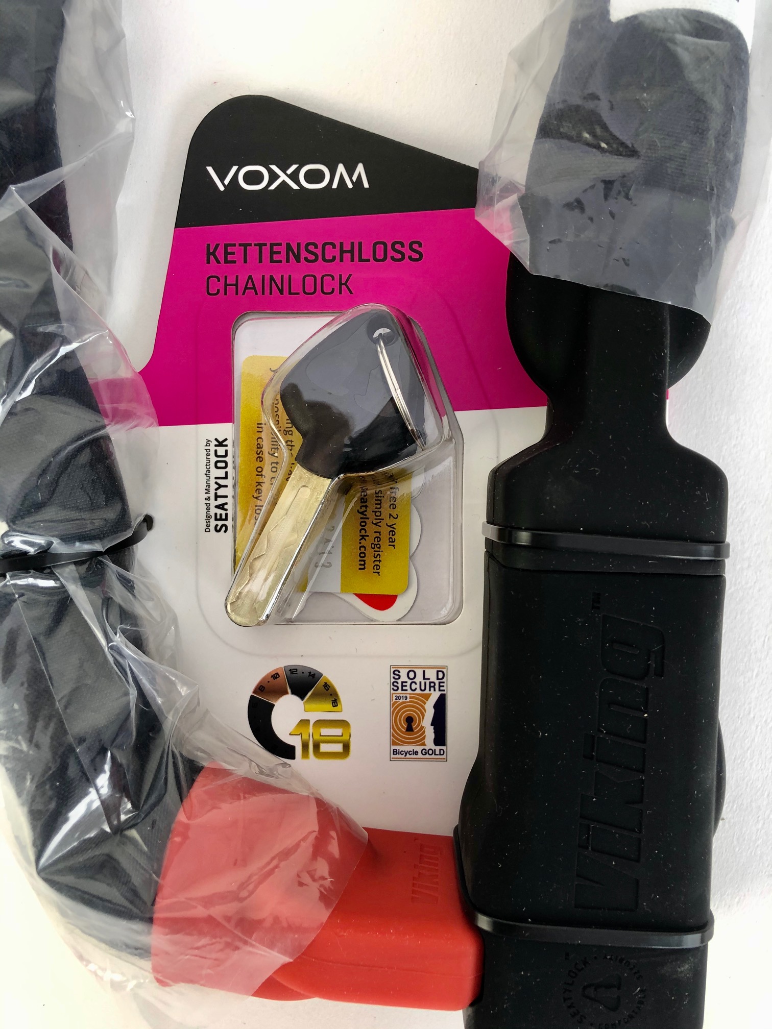 VOXOM bike lock chain lock Viking