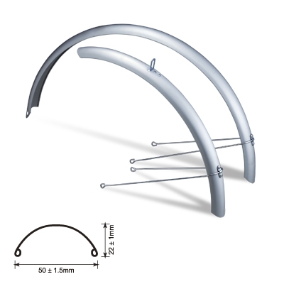Alu Fender Set 20 inch. for Folding and Polo Bikes