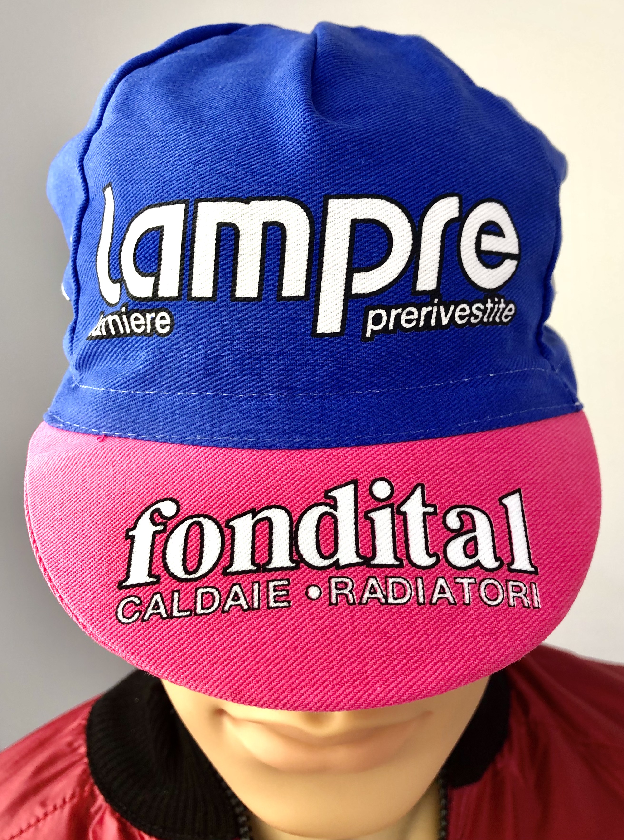 Rennradkappe_Historical_team_cap_retro_cycling_cap_radmutze_Rennkappe_Cycling_-Radlercap_La-Casquette_fahrradkultur_Lampre-Fondital_3
