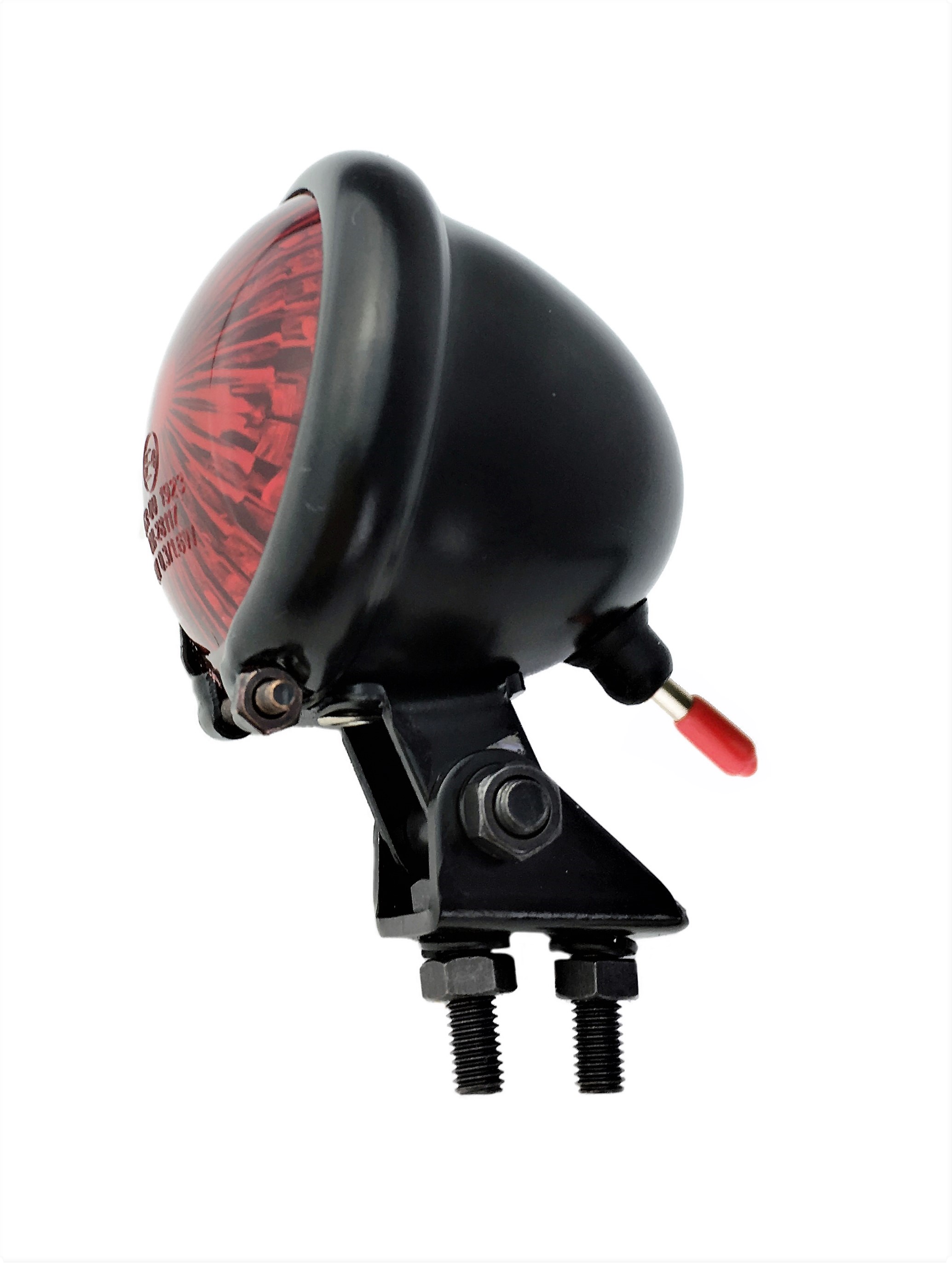 Bates style taillight LED red, black matte