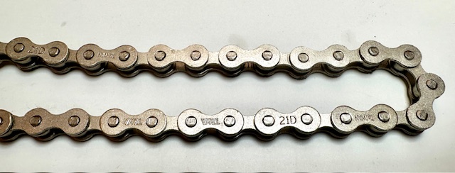 Chain 1/2 x 1/8 stainless 10 cm