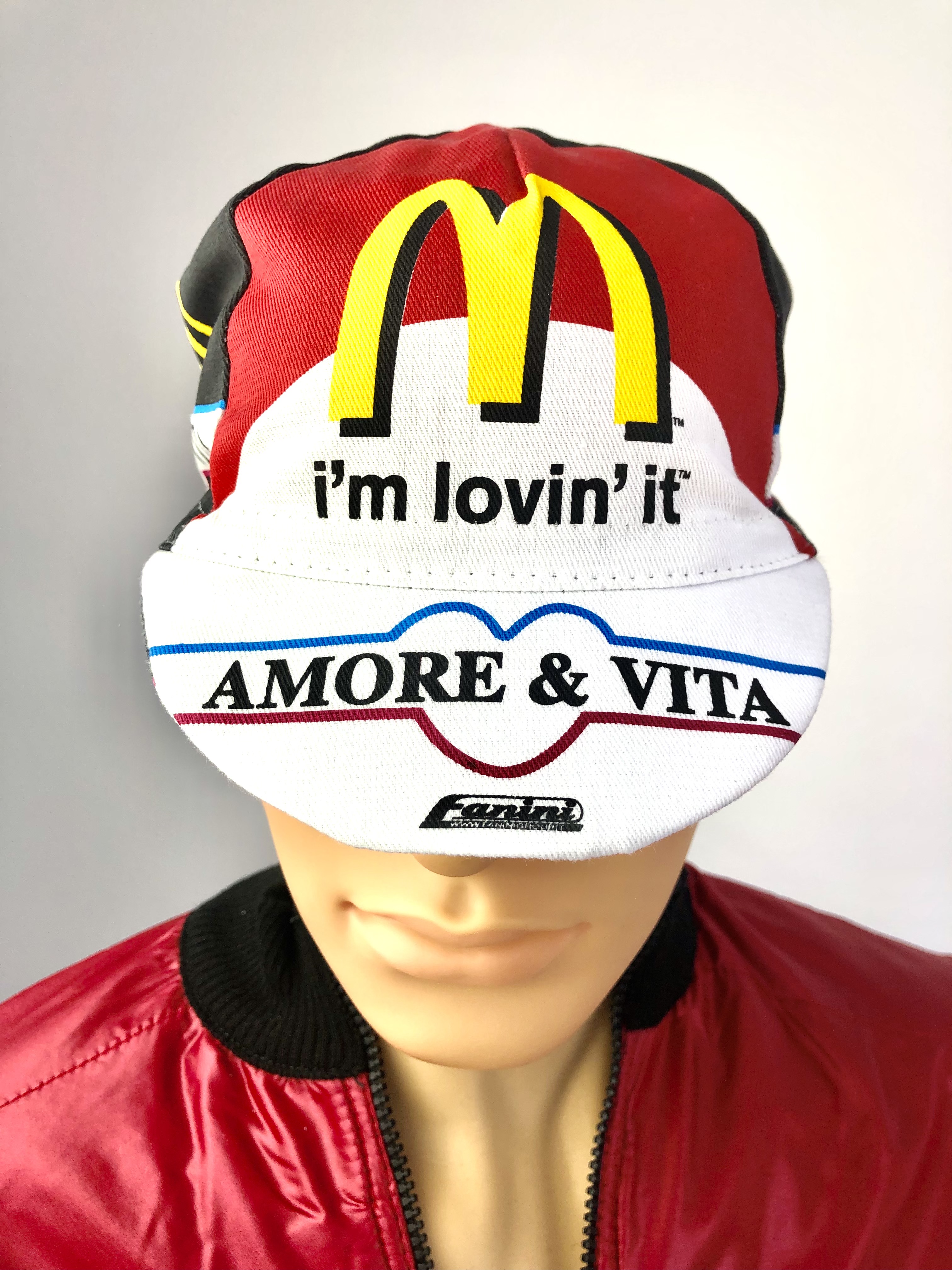 Rennradkappe_Historical_team_cap_retro_cycling_cap_radmutze_Rennkappe_Cycling_-Radlercap_La-Casquette_fahrradkultur_Amore-Vita-McDonald-s_3