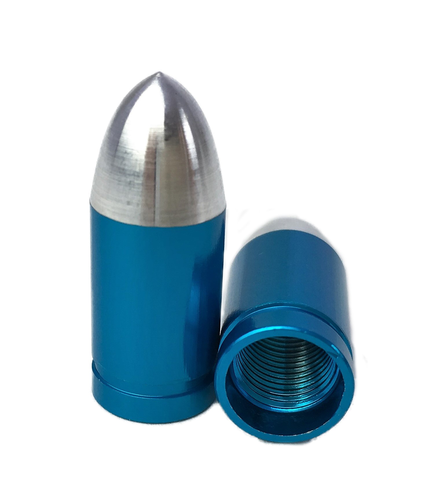 Valve Caps Bullet / Slug, light blue