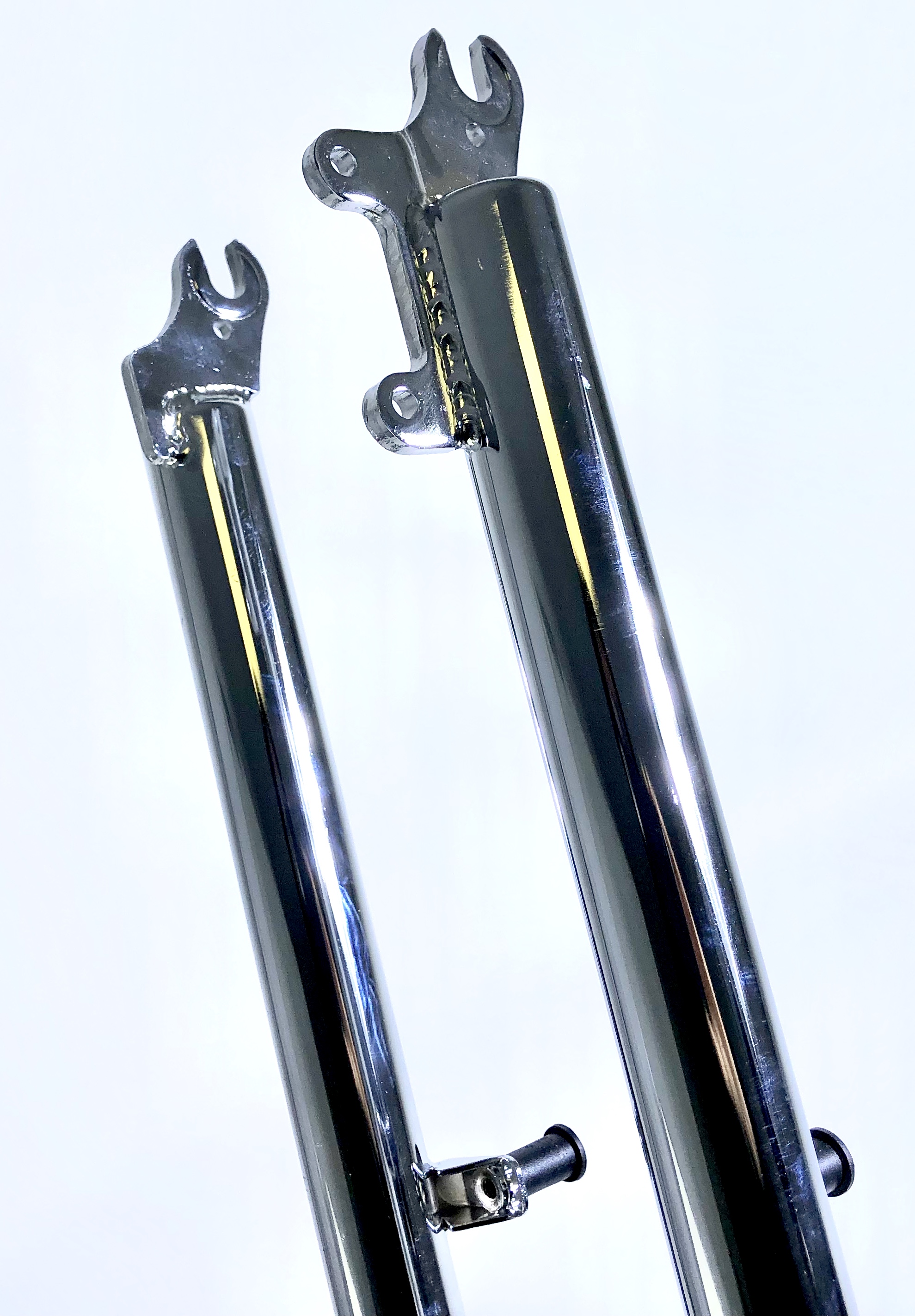 Double Crown Fork 625  1 1/8 steerer chrome plated