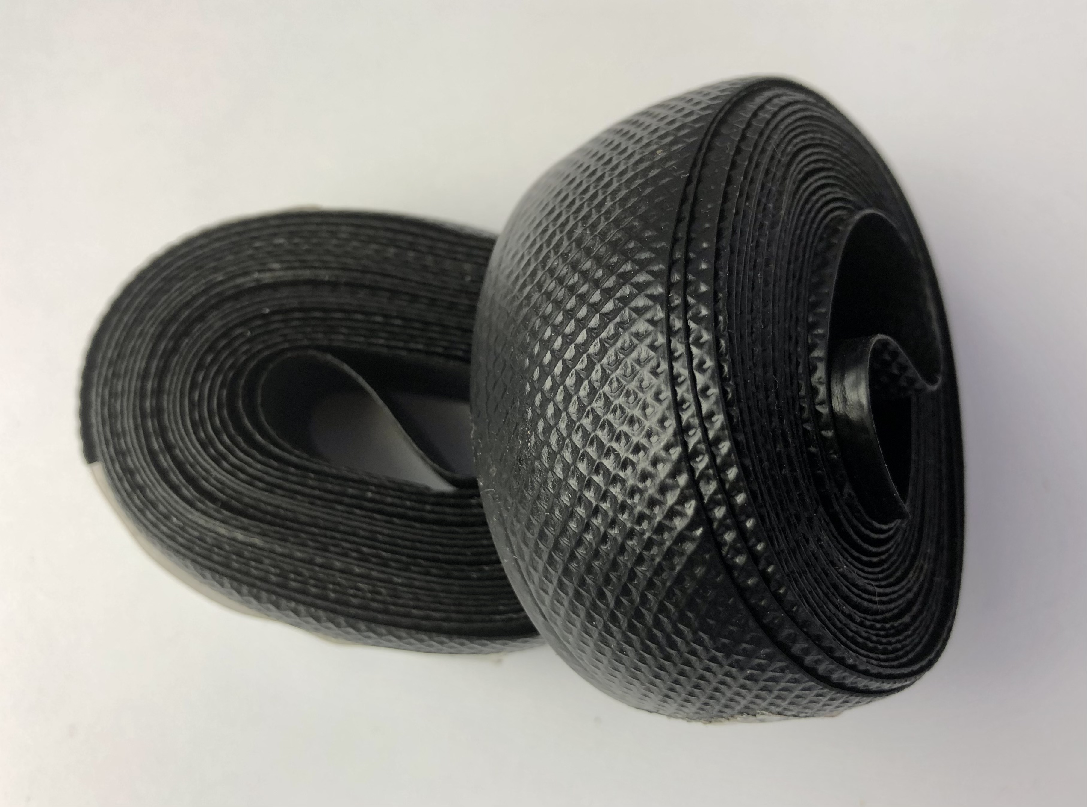 2 X ROLLS OF FRENCH MADE Black DIMPLED PLASTILAC HANDLEBAR TAPE BY VELOX NOS