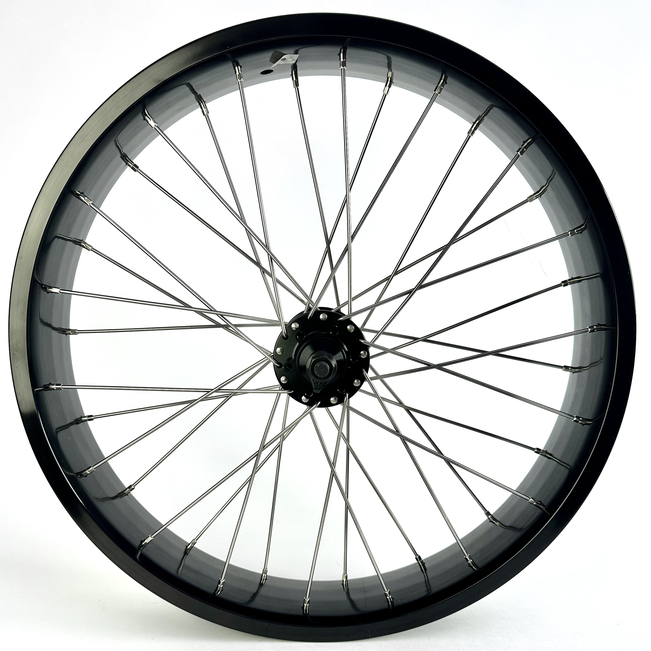 204 Front Wheel 20 inch Fat Bike 80 mm glossy black with Disk