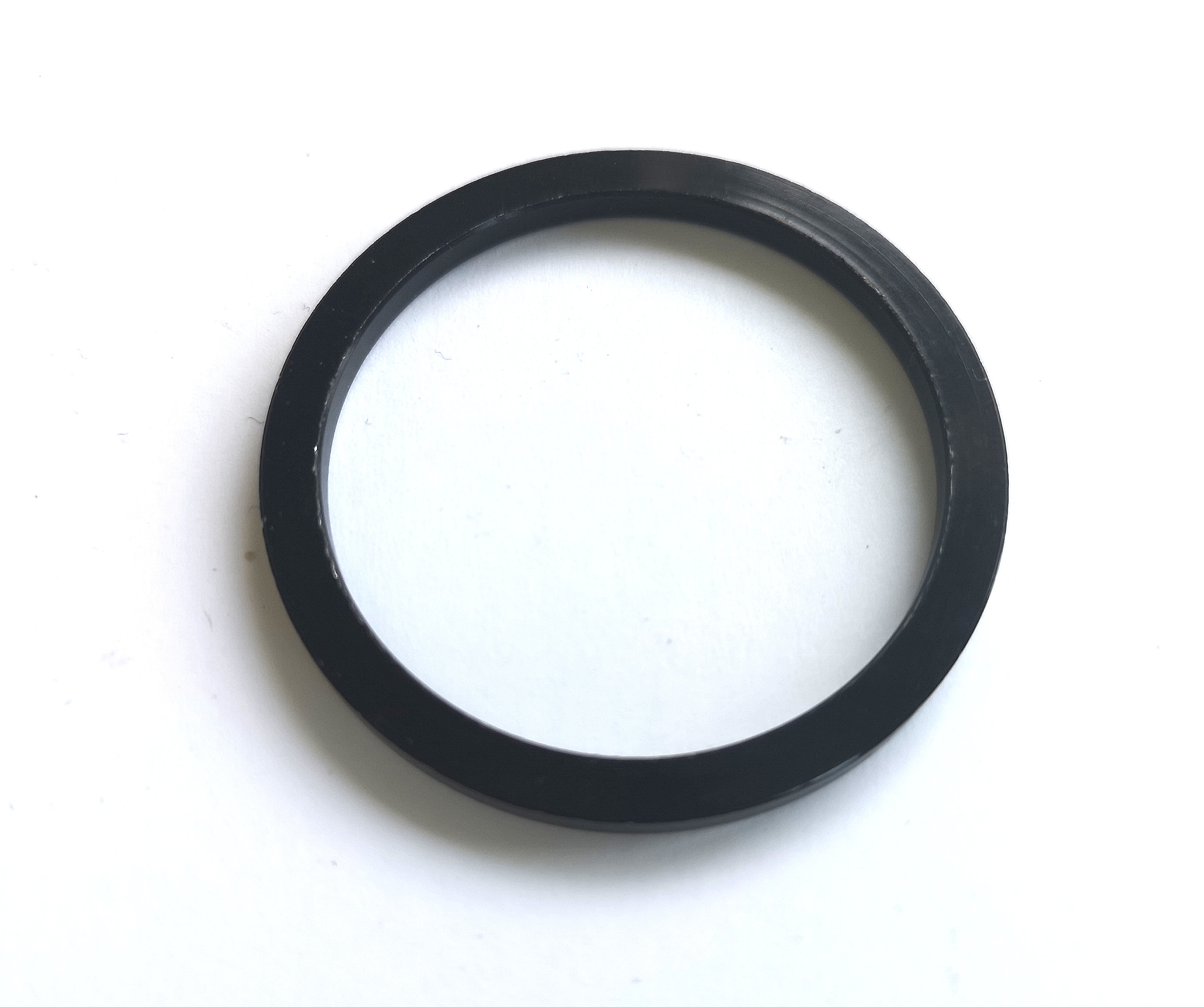 Spacer ring aluminium Ø 35 mm, 3 mm high, black