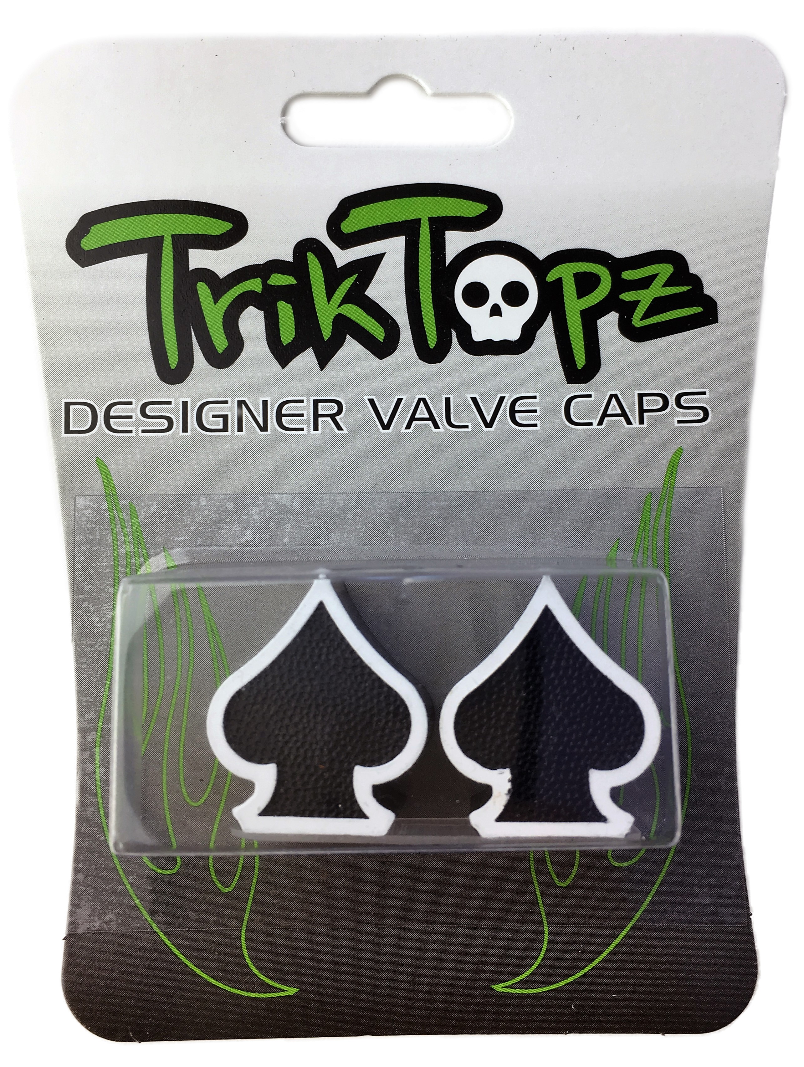 Valve Caps Spades, black