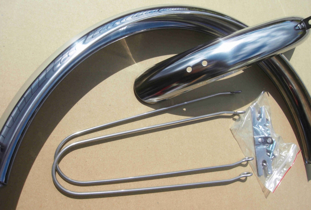 Fender Set 20 inch. Stainless for Folding and Polo Bikes Alu NOS