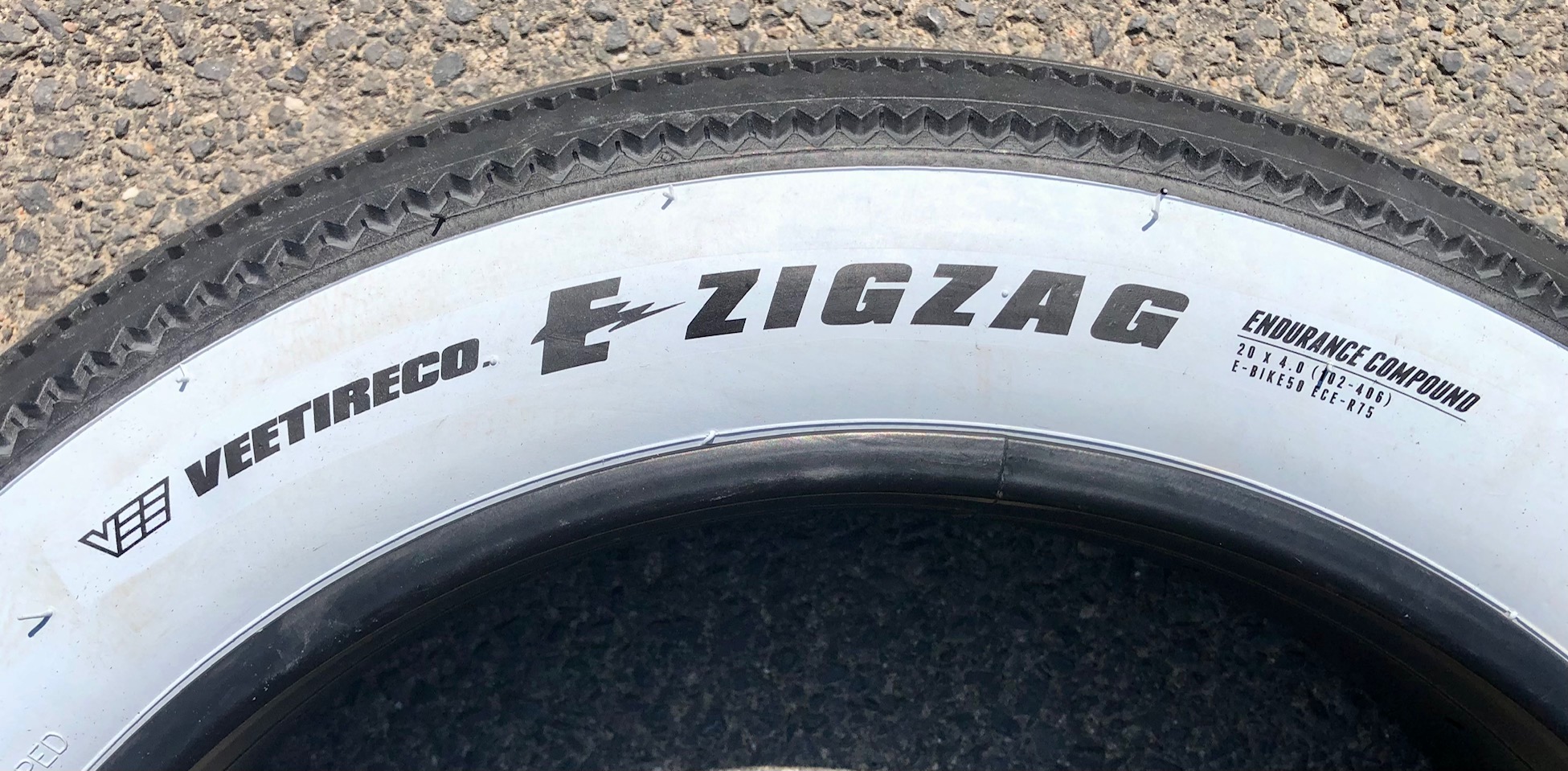 Tire Fat Bike Classic Cycle Zig Zag 20 x 4.0  97/102-406 whitewall