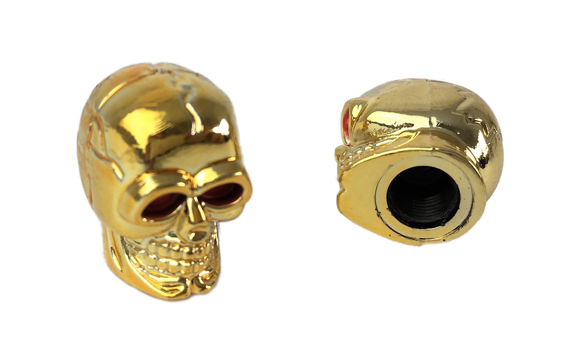 Valve Caps Skull / Deadhead, golden