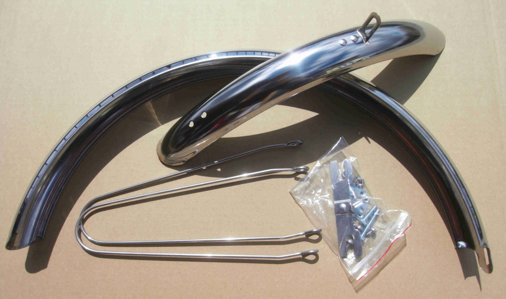 Fender Set 20 inch. Stainless for Folding and Polo Bikes Alu NOS