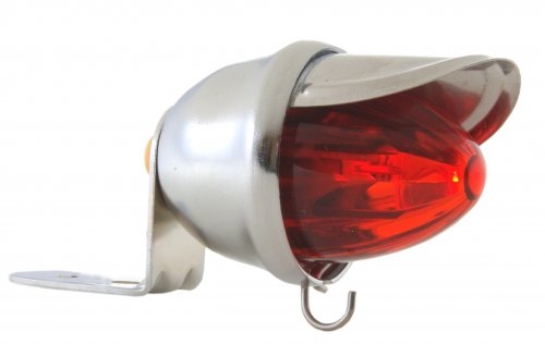 Tail Light Baby Bee, chrome, LED red